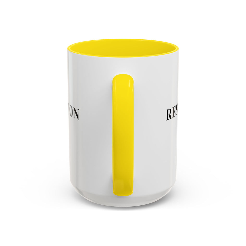 Faith Collection Accent Coffee Mug — Hope, Love, Charity Black-Trim Ceramic Mug