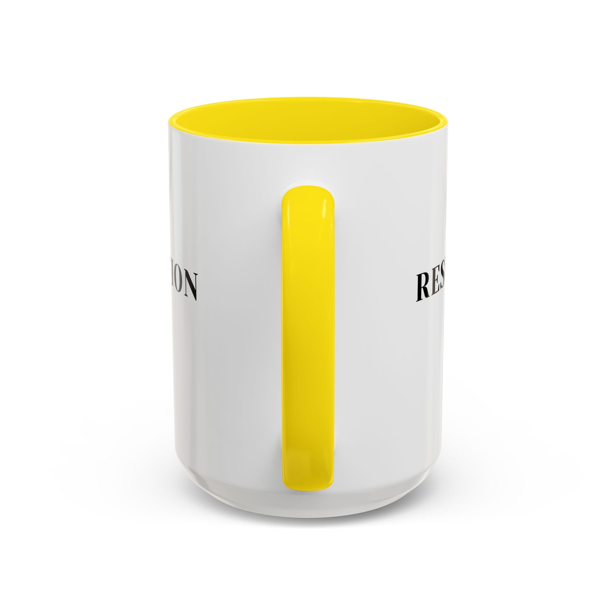 Faith Collection Accent Coffee Mug — Hope, Love, Charity Black-Trim Ceramic Mug