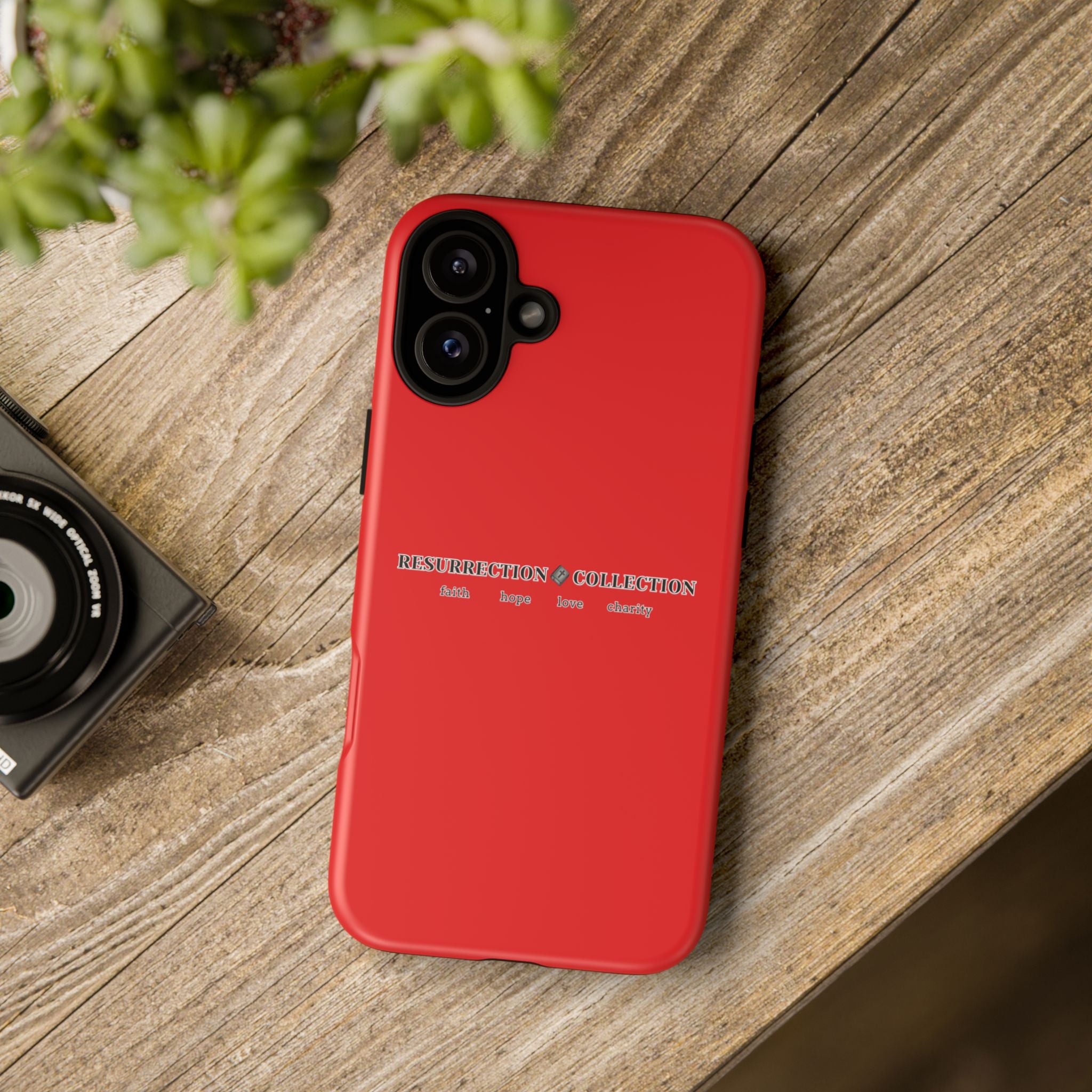 Resurrection Collection Red Tough Phone Case — Bold Religious Faith Design