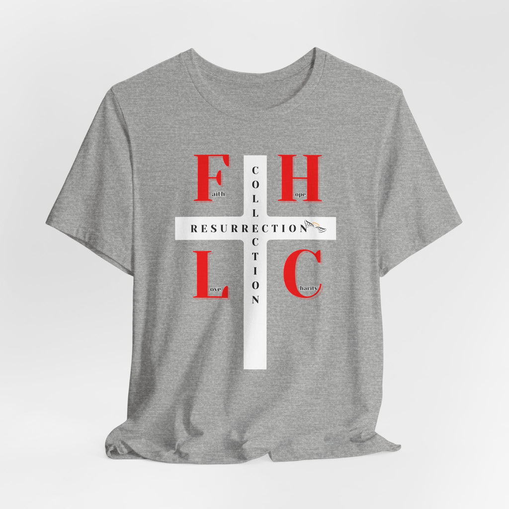 Resurrection Collection Graphic Tee – Faith Hope Love Shirt