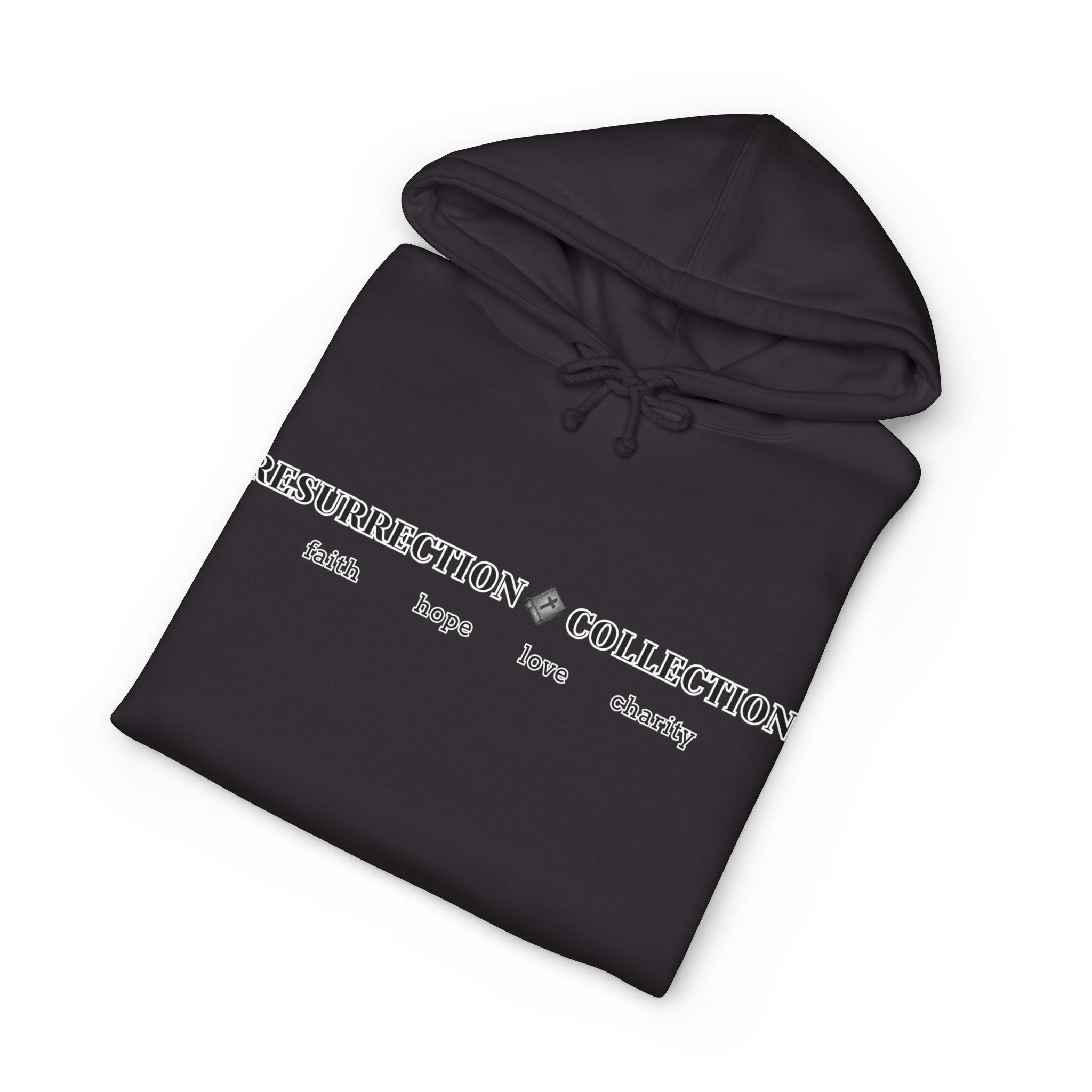 Resurrection Collection Hoodie — Faith, Hope, Love, Charity Pullover