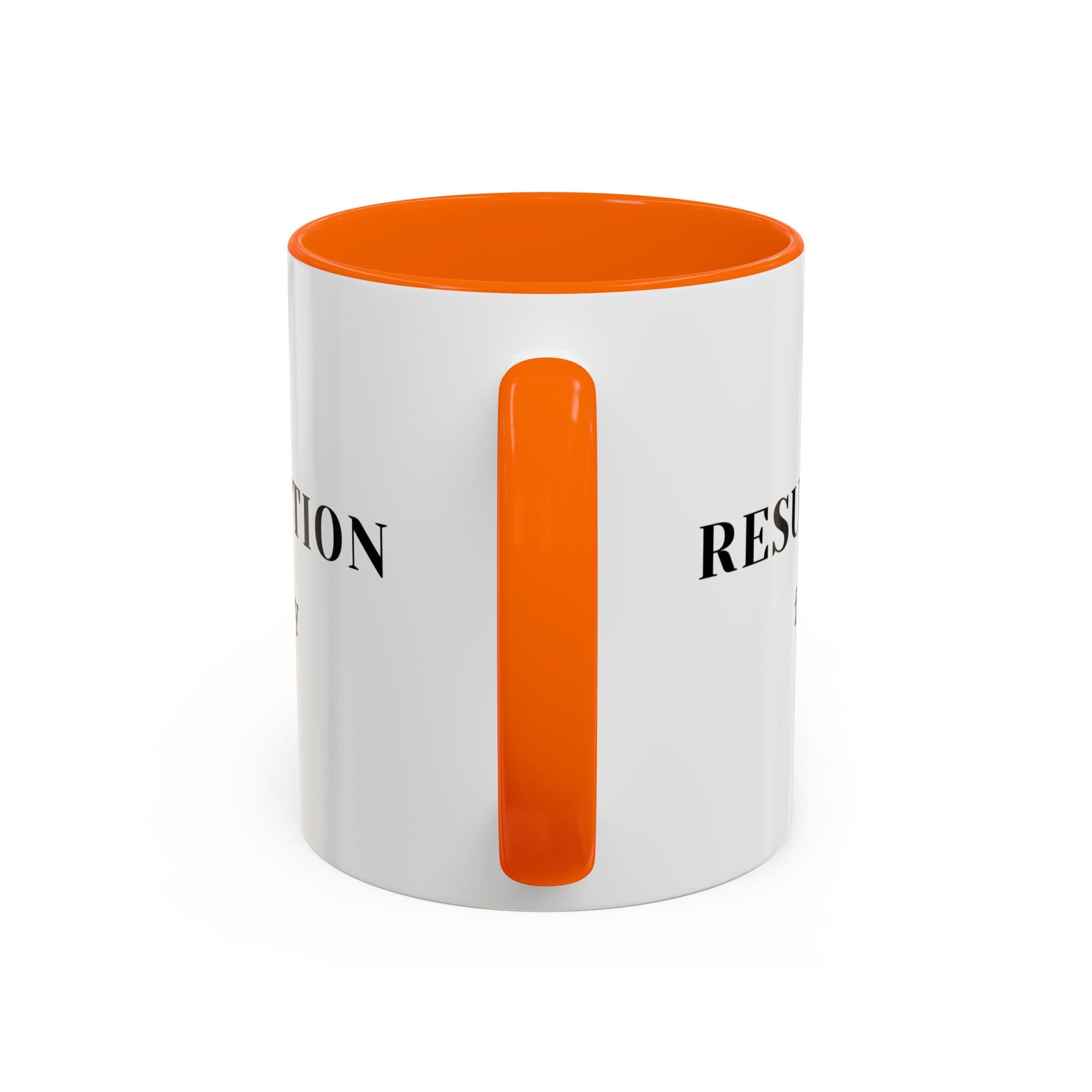 Faith Collection Accent Coffee Mug — Hope, Love, Charity Black-Trim Ceramic Mug