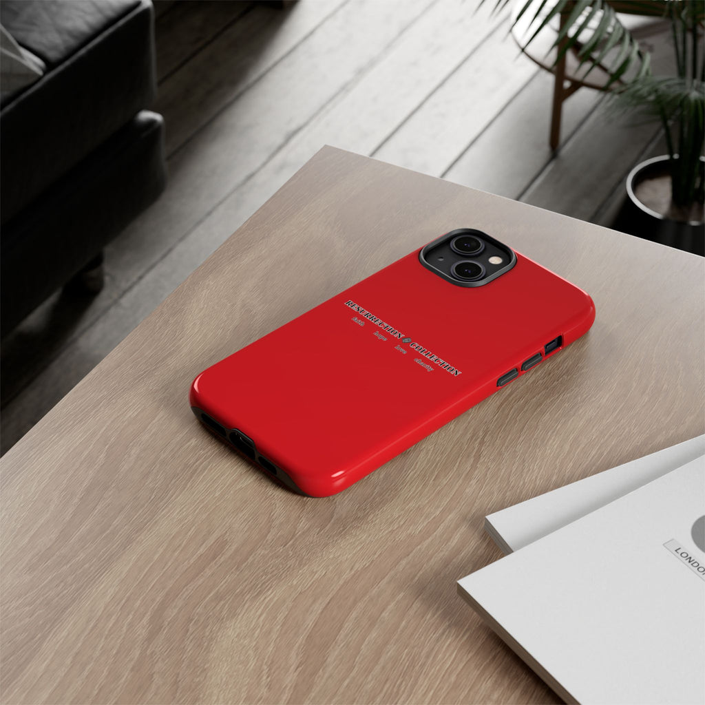 Resurrection Collection Red Tough Phone Case — Bold Religious Faith Design