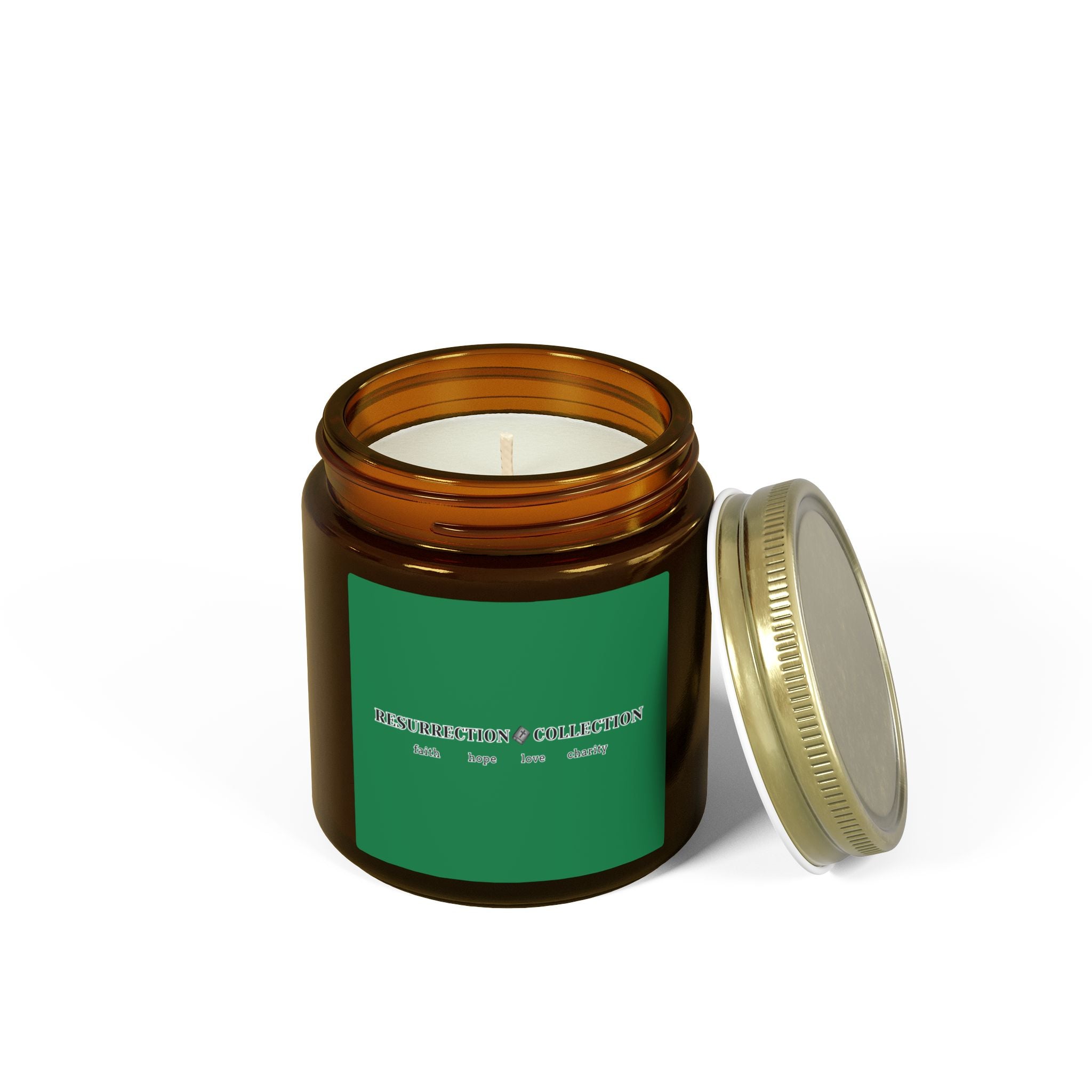 Coconut Apricot Scented Candle (4oz & 9oz) — Coconut Apricot Wax Jar — Resurrection Collection