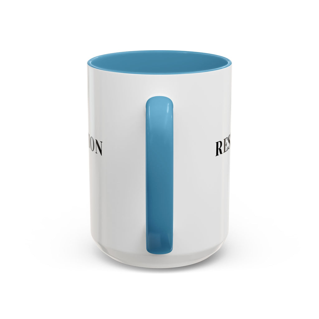 Faith Collection Accent Coffee Mug — Hope, Love, Charity Black-Trim Ceramic Mug