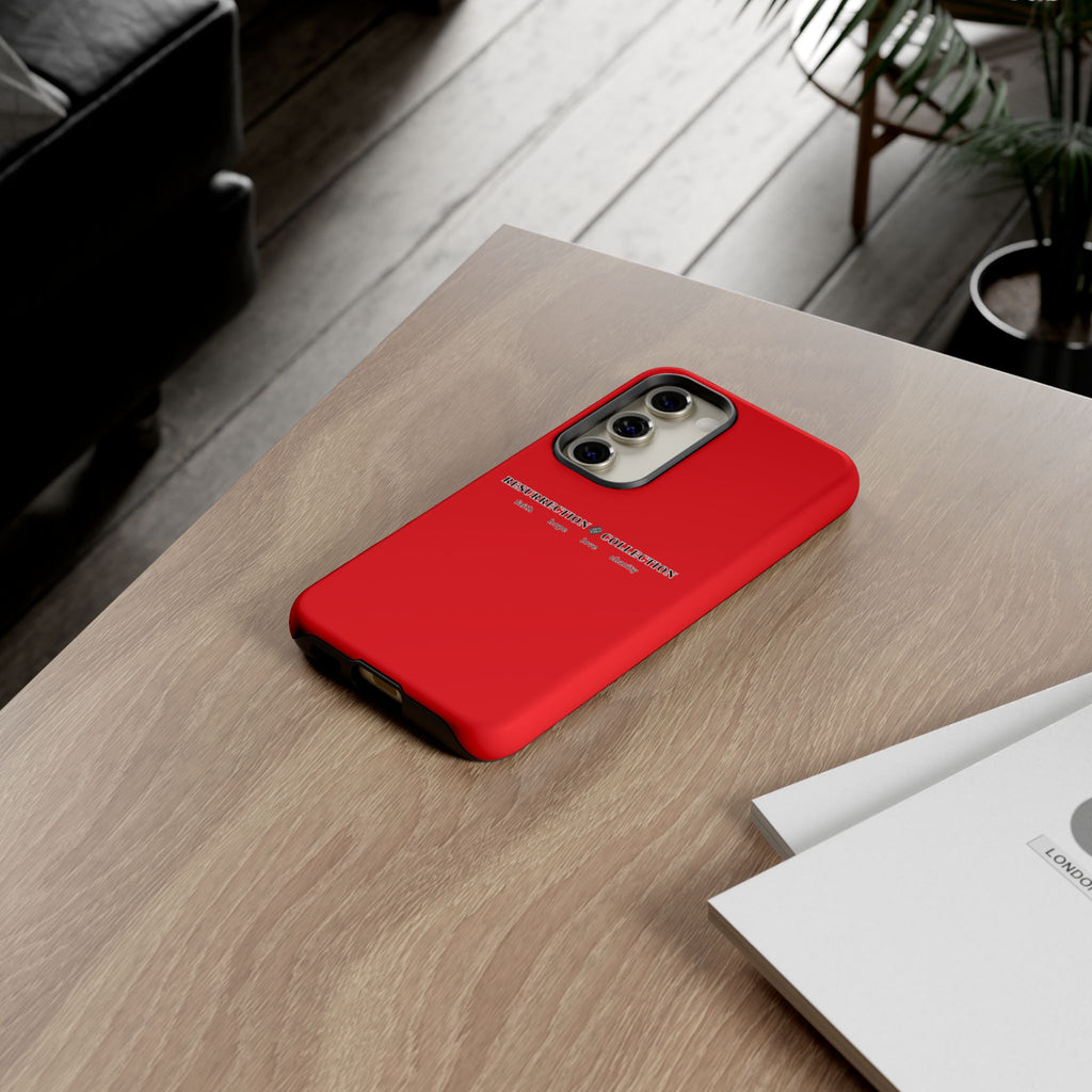 Resurrection Collection Red Tough Phone Case — Bold Religious Faith Design