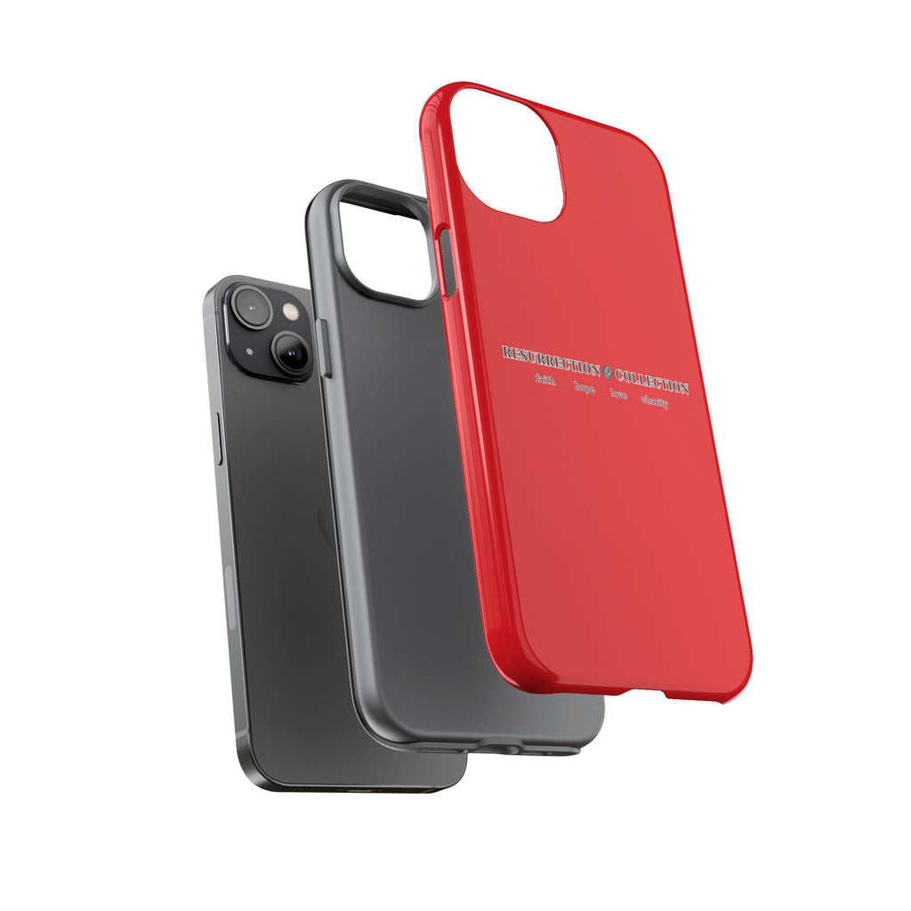 Resurrection Collection Red Tough Phone Case — Bold Religious Faith Design