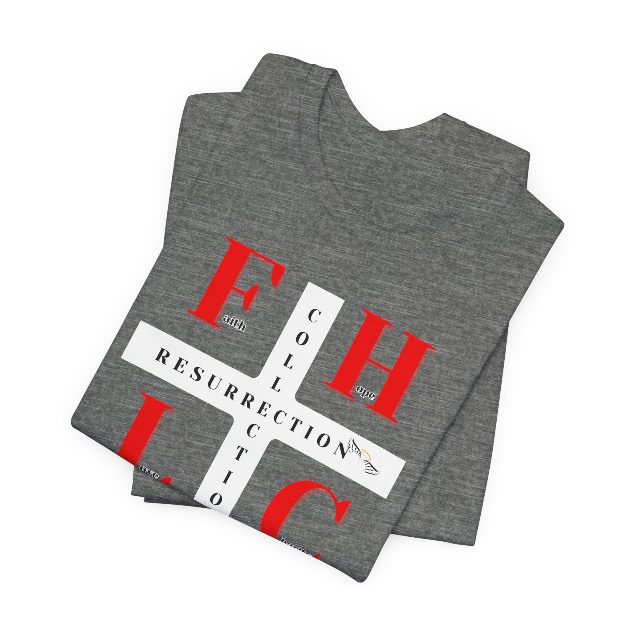 Resurrection Collection Graphic Tee – Faith Hope Love Shirt