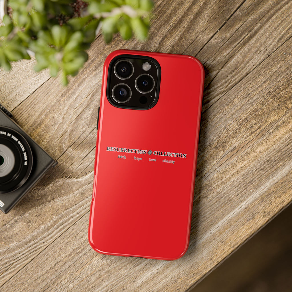 Resurrection Collection Red Tough Phone Case — Bold Religious Faith Design