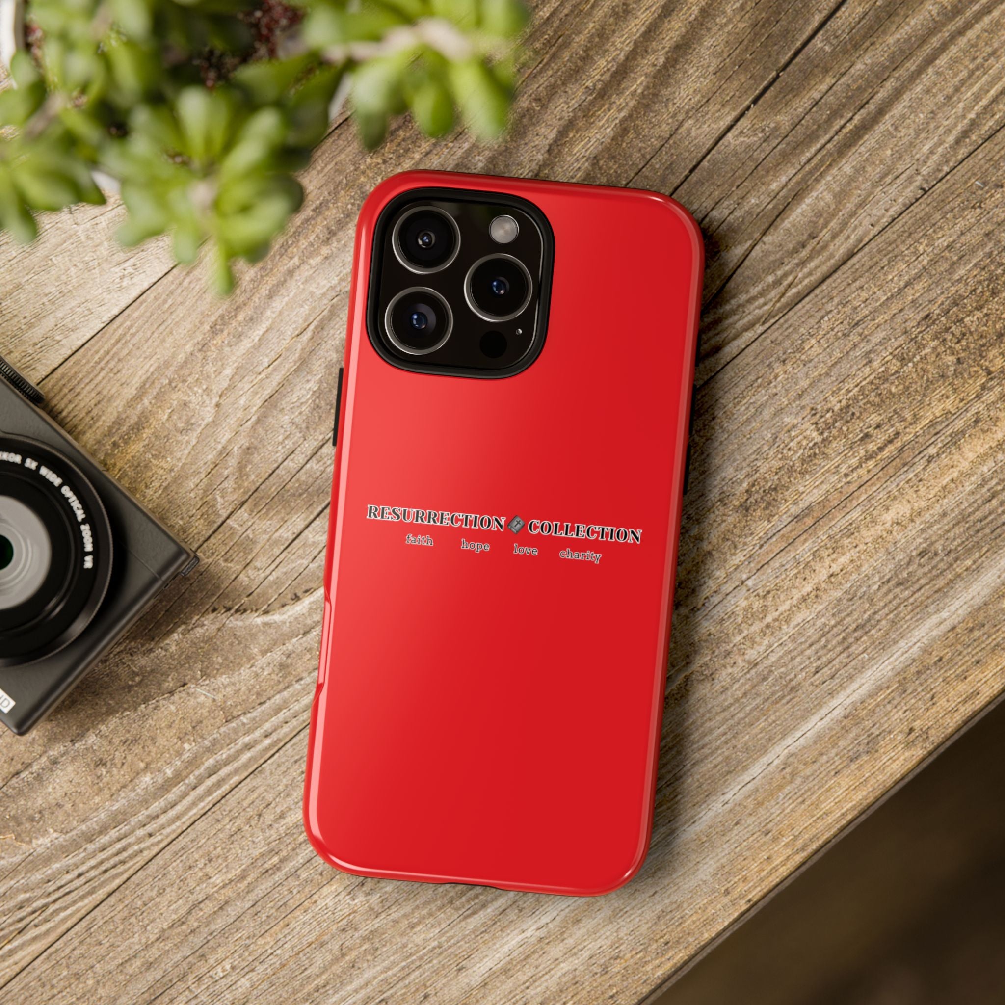 Resurrection Collection Red Tough Phone Case — Bold Religious Faith Design