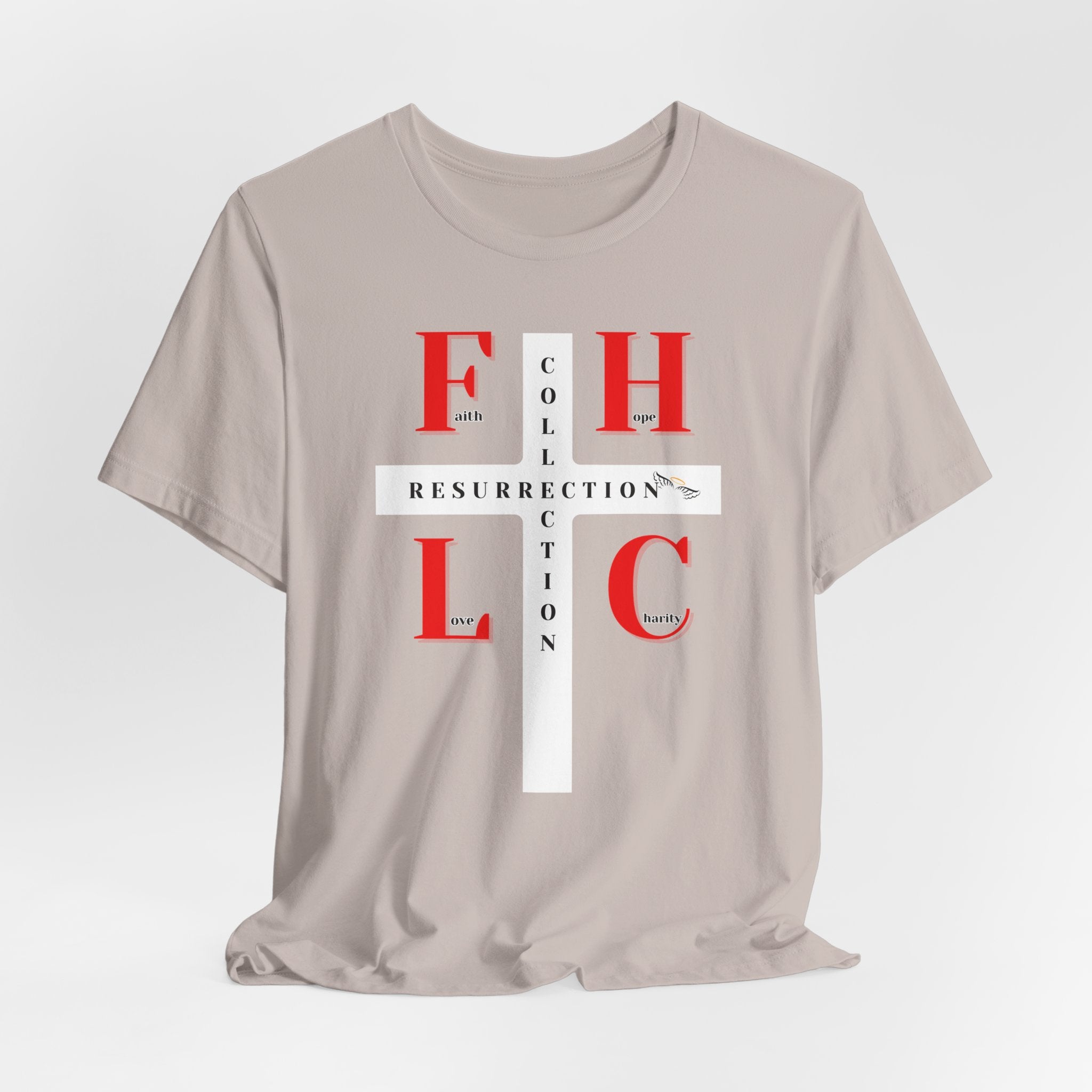 Resurrection Collection Graphic Tee – Faith Hope Love Shirt
