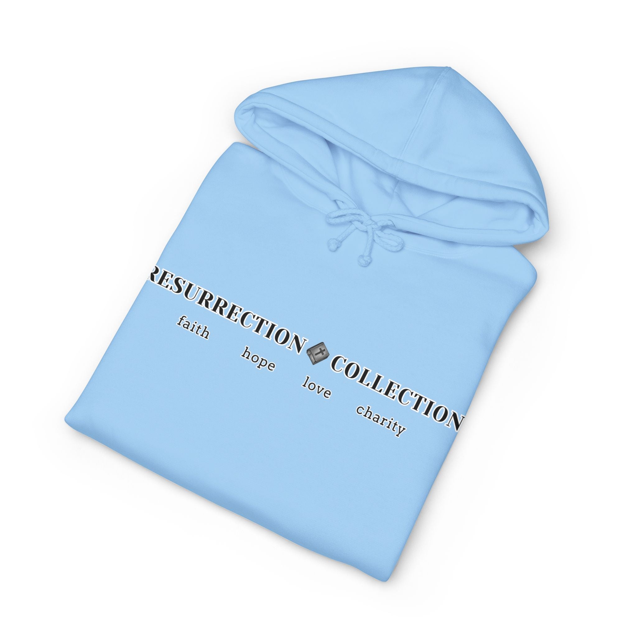 Resurrection Collection Hoodie — Faith, Hope, Love, Charity Pullover