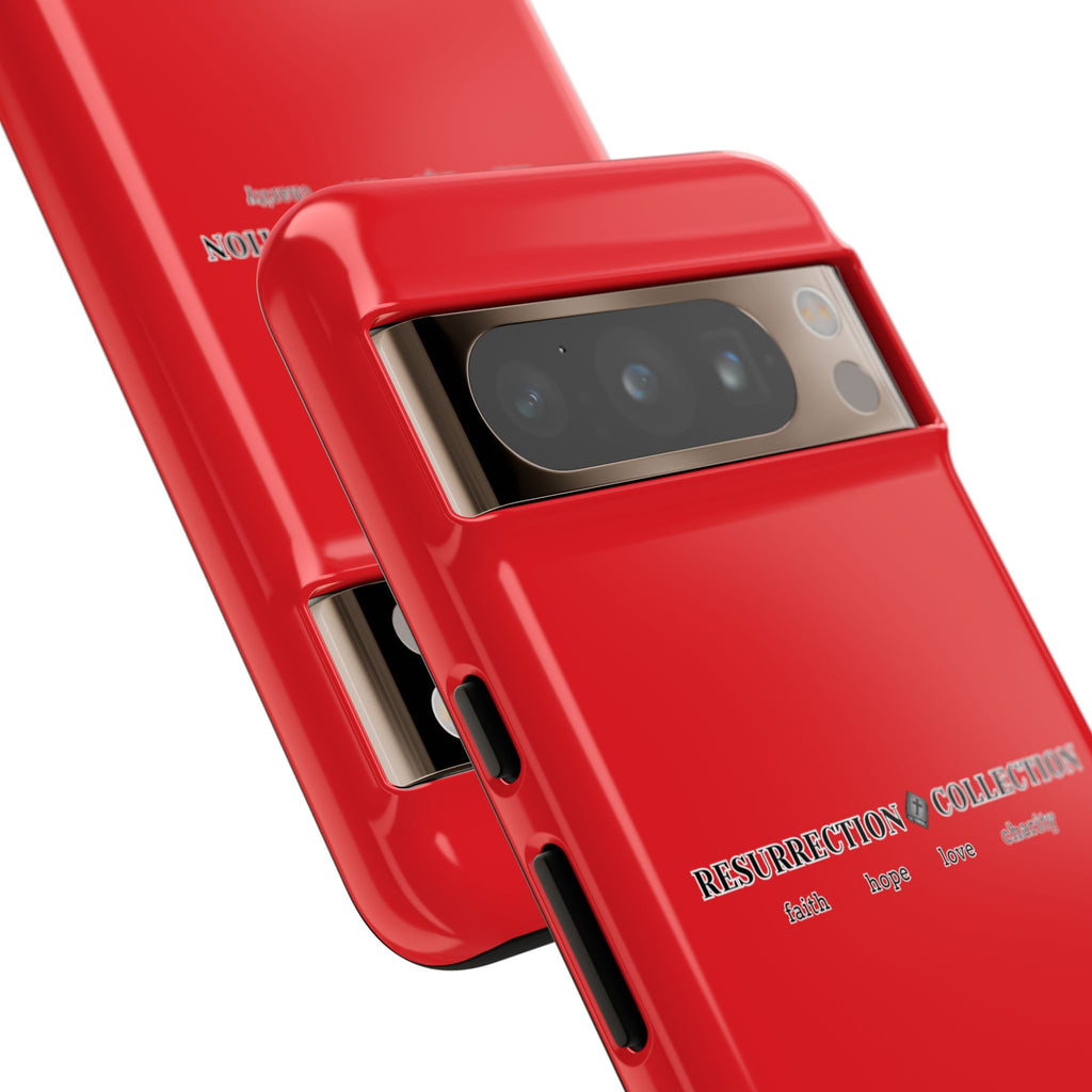Resurrection Collection Red Tough Phone Case — Bold Religious Faith Design