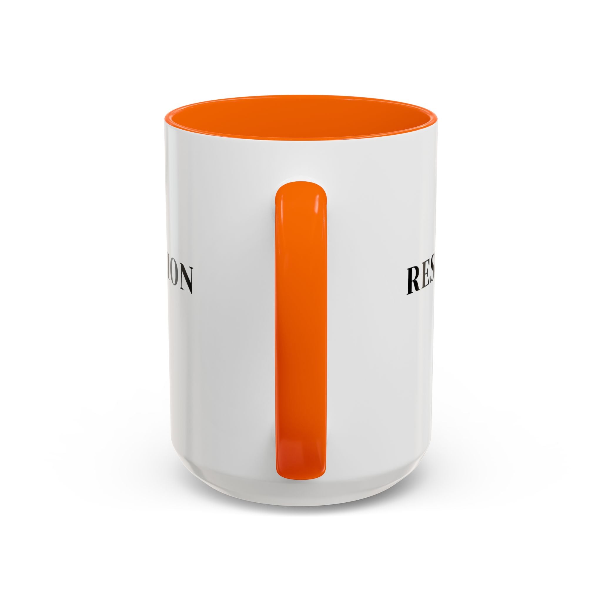 Faith Collection Accent Coffee Mug — Hope, Love, Charity Black-Trim Ceramic Mug