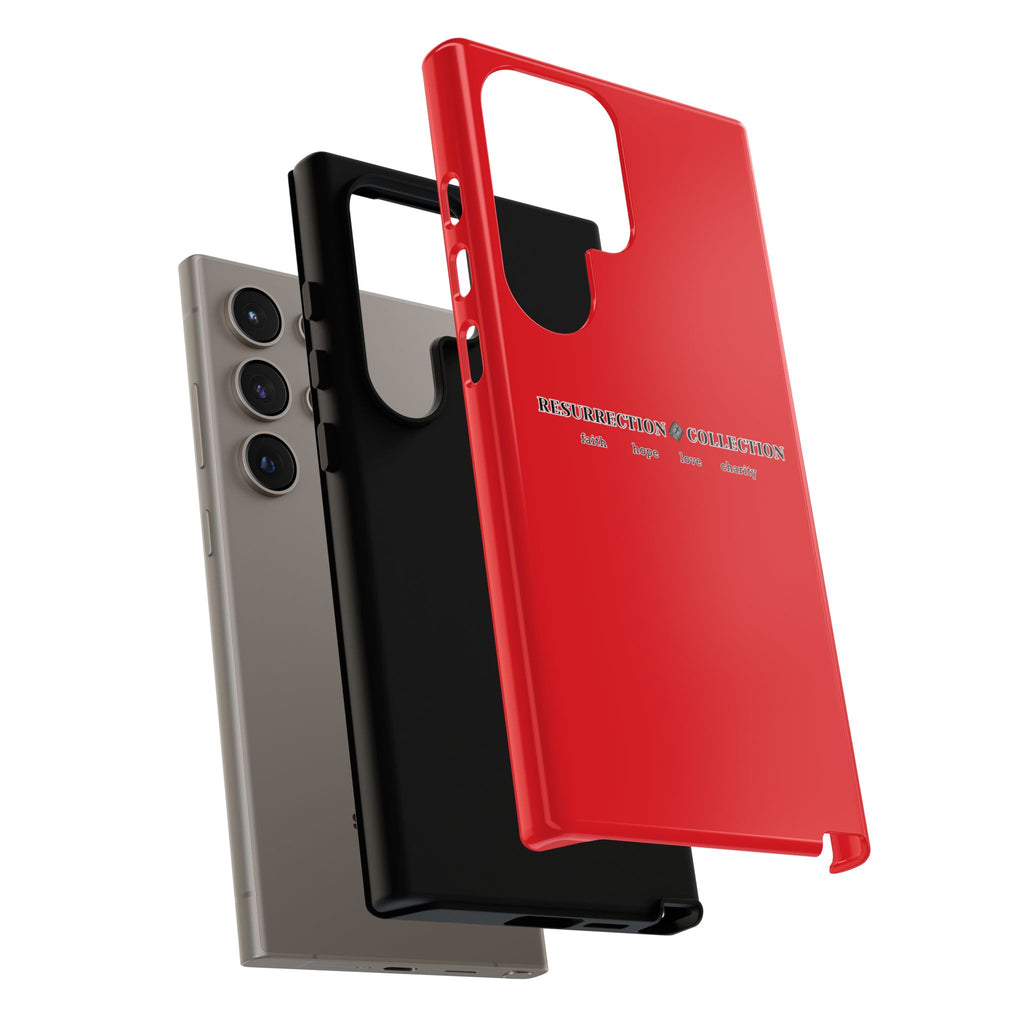 Resurrection Collection Red Tough Phone Case — Bold Religious Faith Design