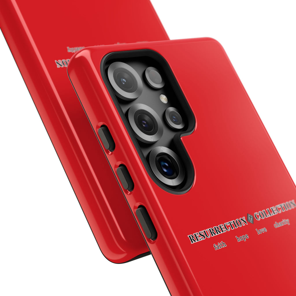 Resurrection Collection Red Tough Phone Case — Bold Religious Faith Design