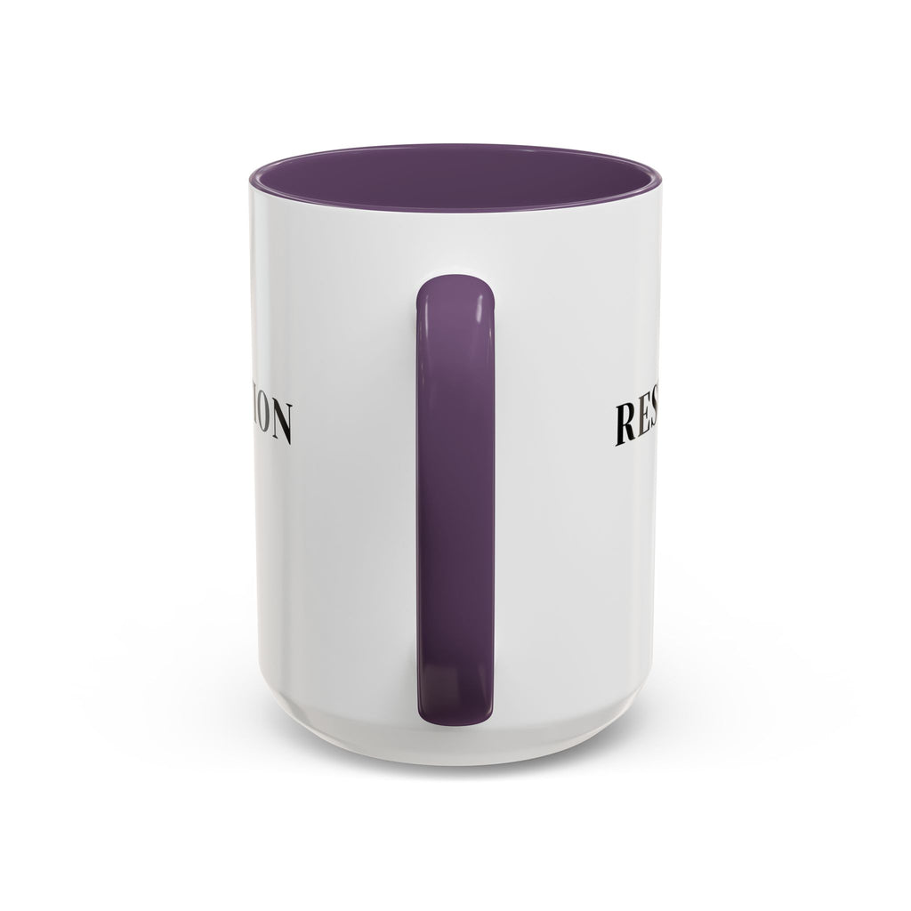 Faith Collection Accent Coffee Mug — Hope, Love, Charity Black-Trim Ceramic Mug