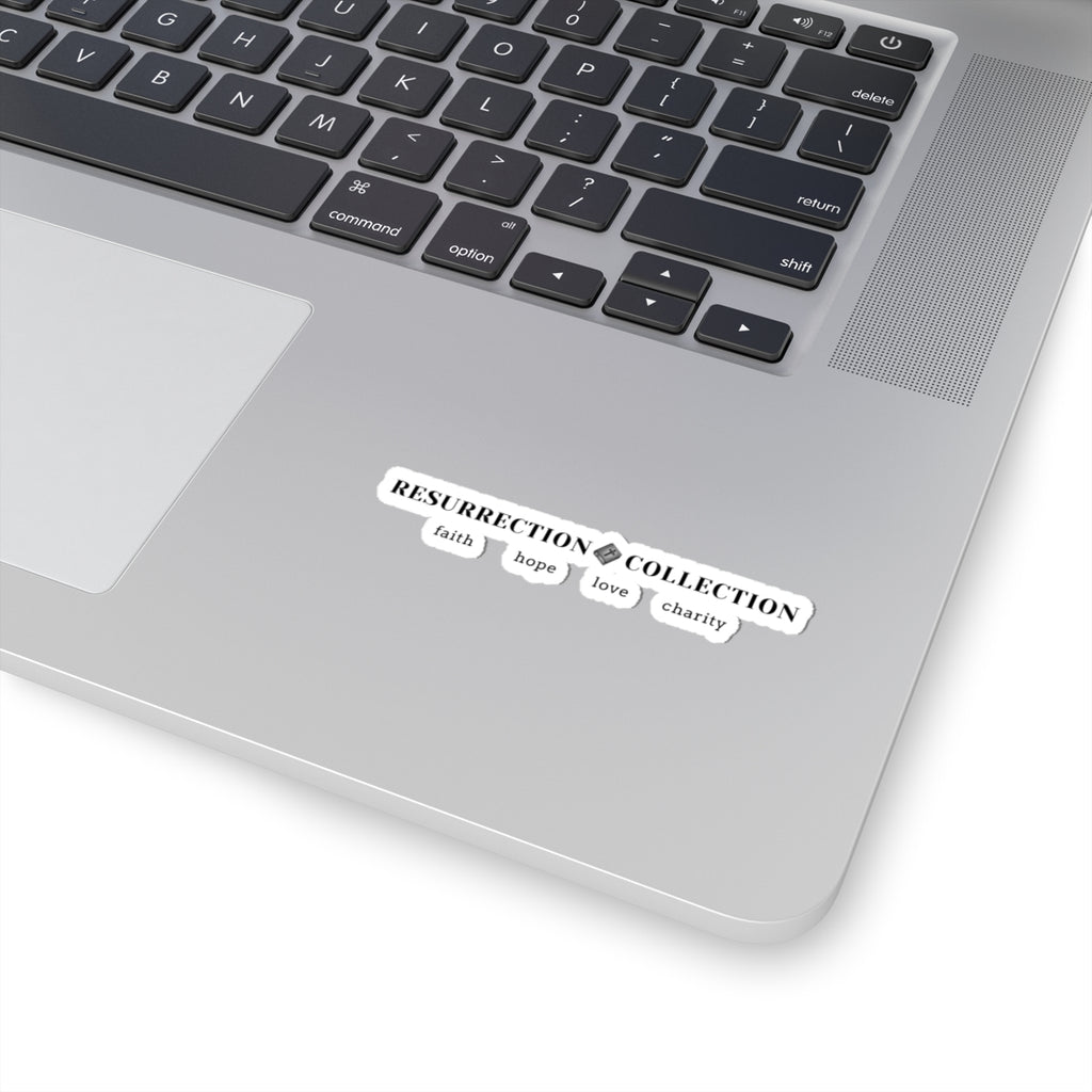 Resurrection Collection Kiss-Cut Sticker — Faith Hope Love Charity Laptop Decal