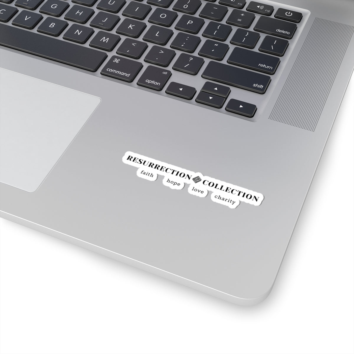 Resurrection Collection Kiss-Cut Sticker — Faith Hope Love Charity Laptop Decal