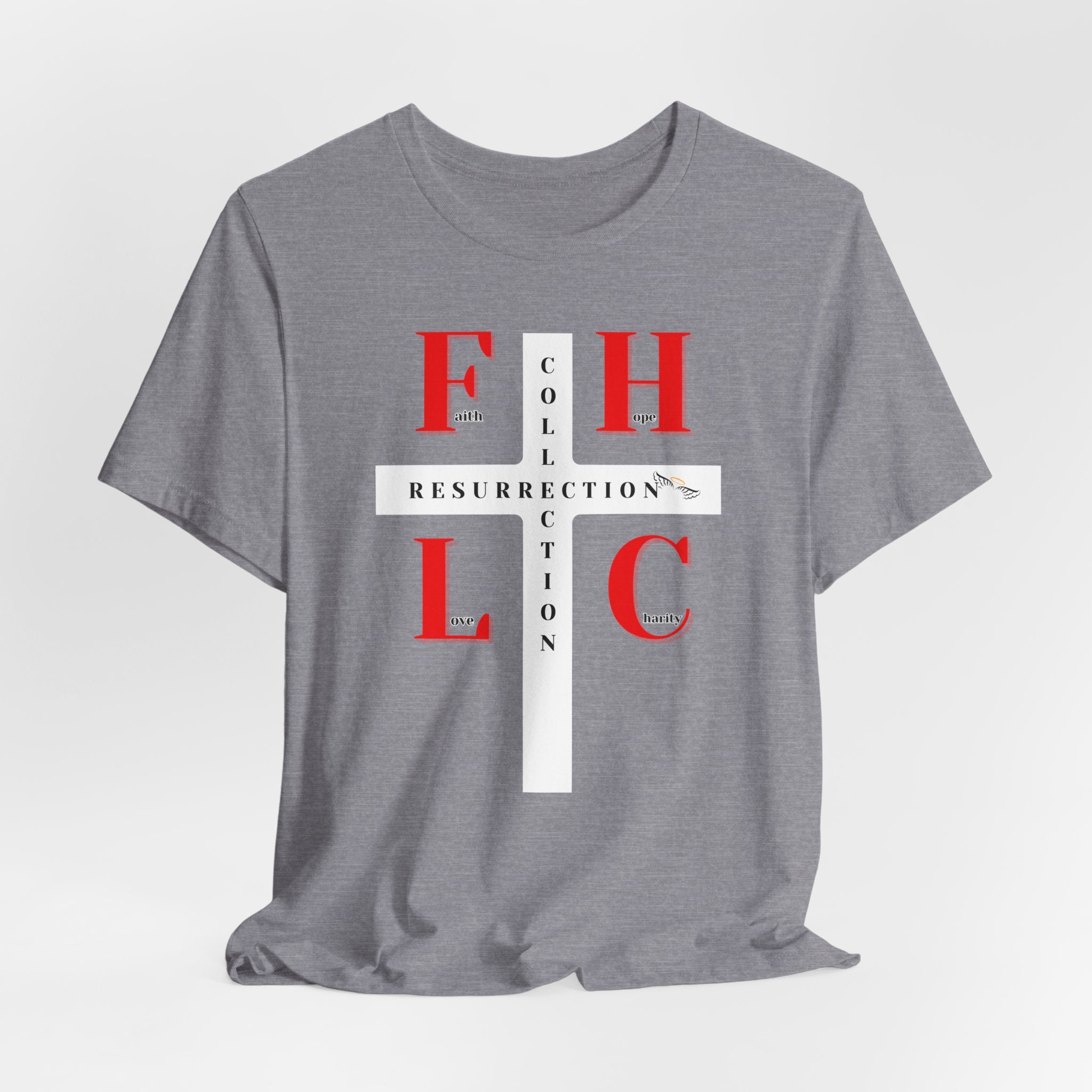 Resurrection Collection Graphic Tee – Faith Hope Love Shirt