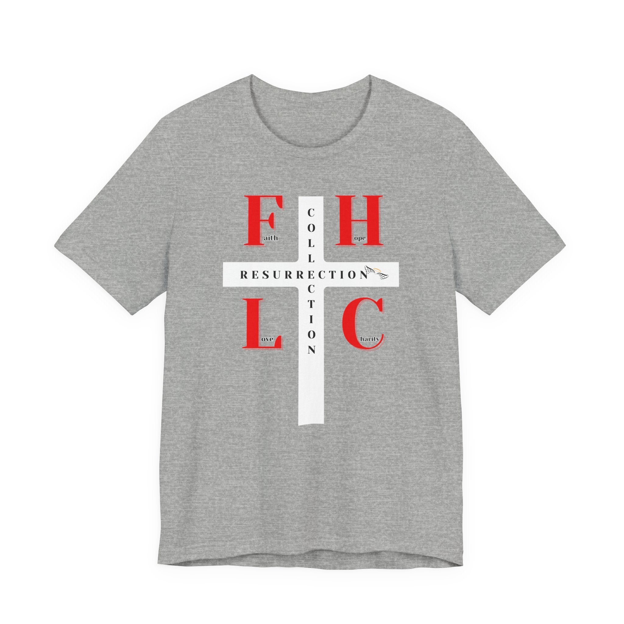 Resurrection Collection Graphic Tee – Faith Hope Love Shirt