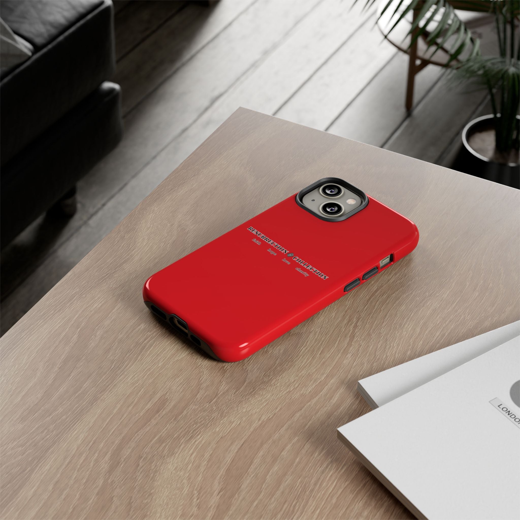 Resurrection Collection Red Tough Phone Case — Bold Religious Faith Design