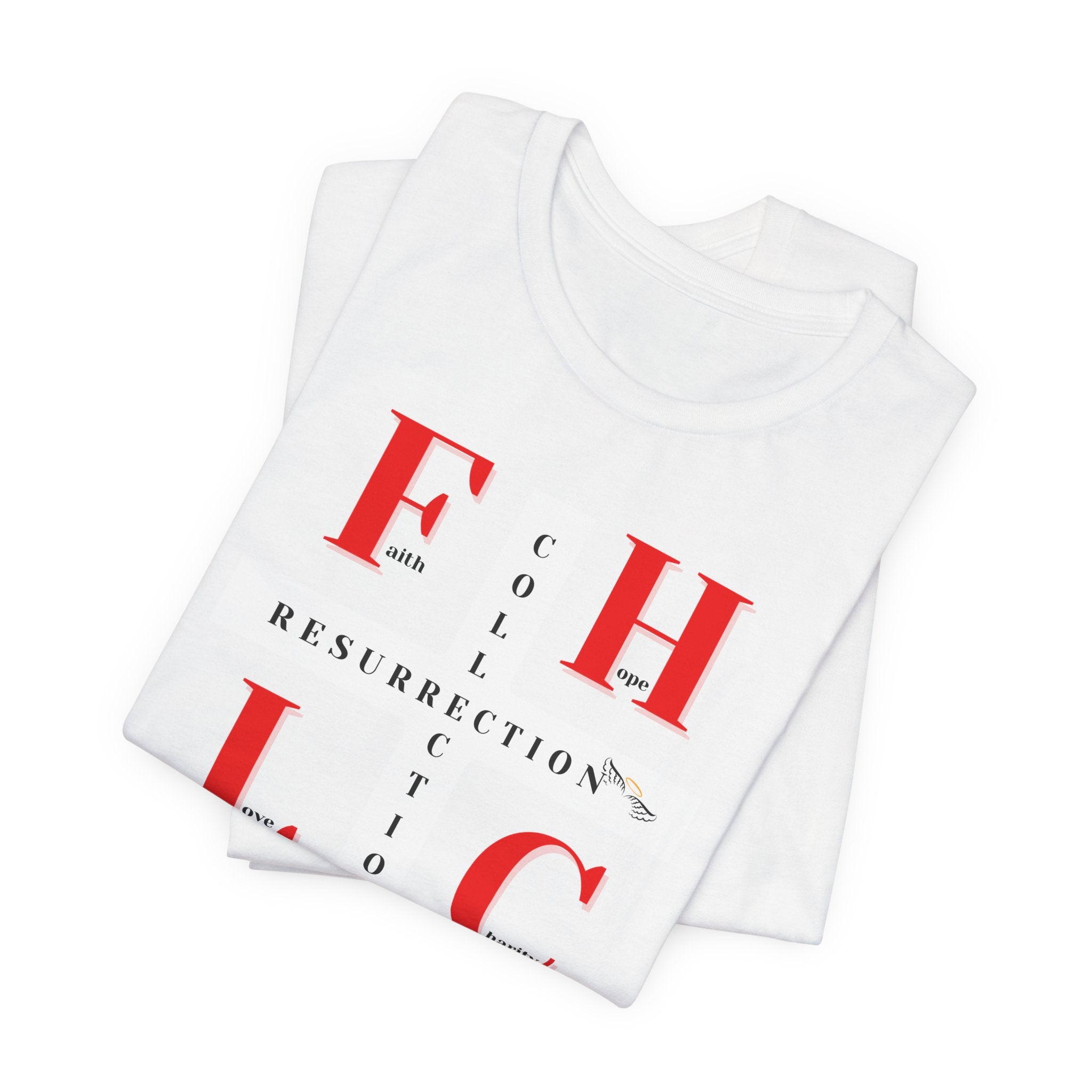 Resurrection Collection Graphic Tee – Faith Hope Love Shirt