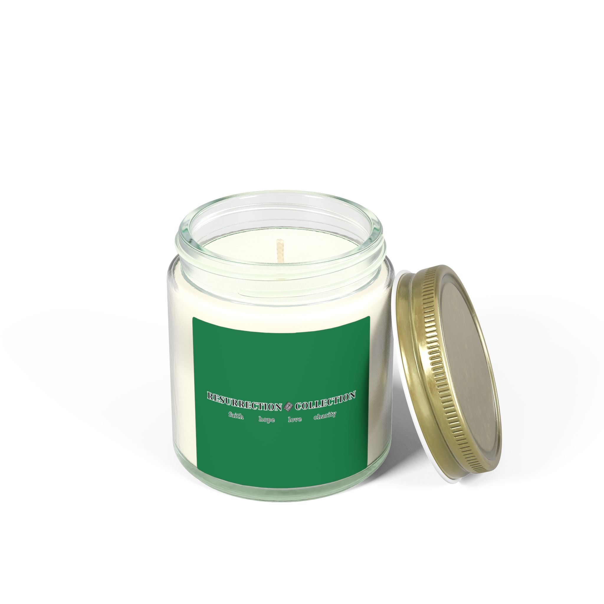 Coconut Apricot Scented Candle (4oz & 9oz) — Coconut Apricot Wax Jar — Resurrection Collection