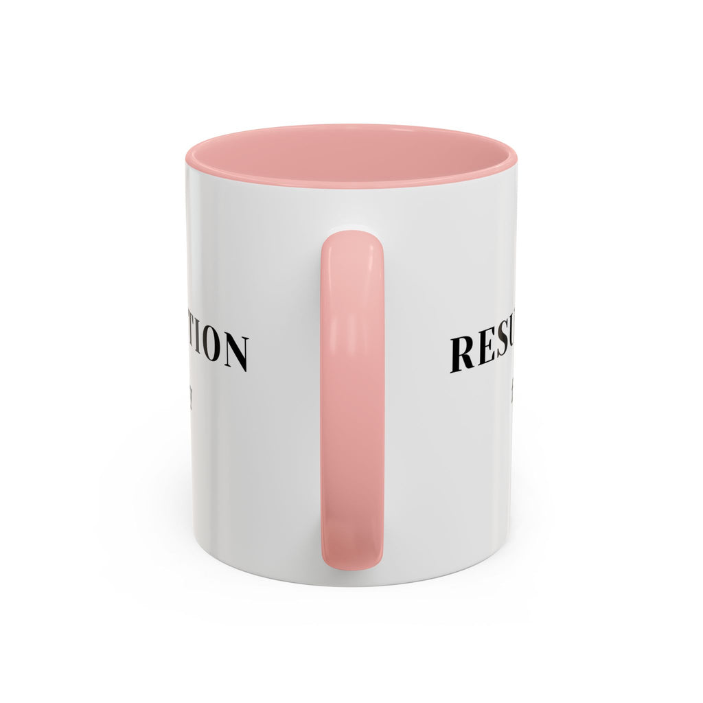 Faith Collection Accent Coffee Mug — Hope, Love, Charity Black-Trim Ceramic Mug