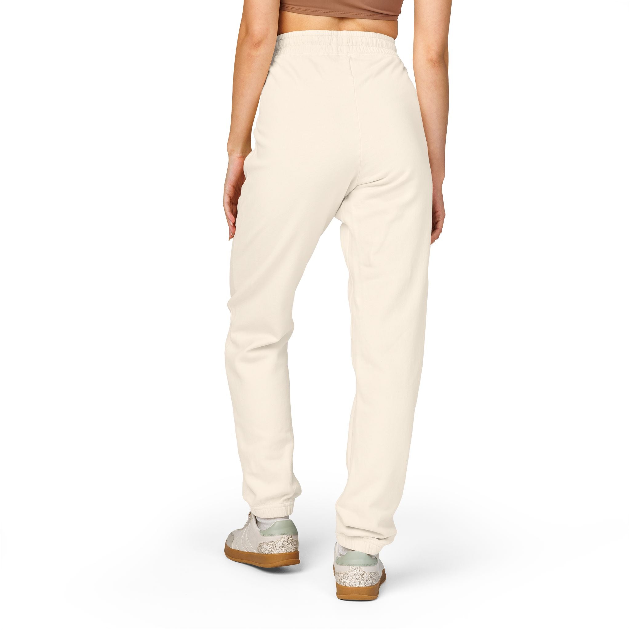 Cross & Roses Sweatpants — Religious Graphic Fleece Joggers