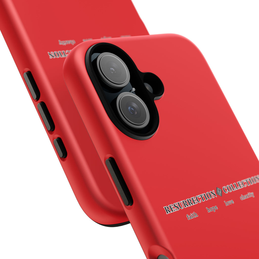 Resurrection Collection Red Tough Phone Case — Bold Religious Faith Design