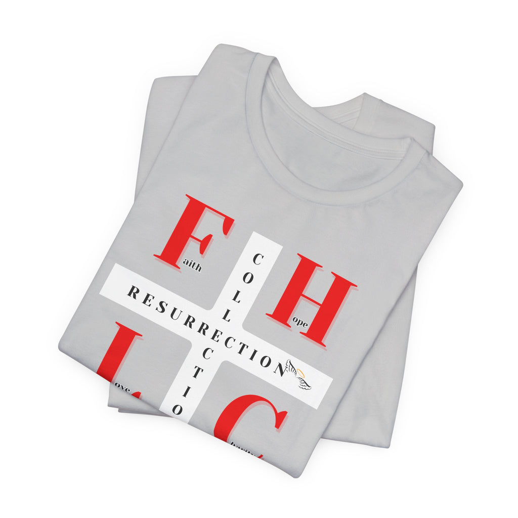 Resurrection Collection Graphic Tee – Faith Hope Love Shirt