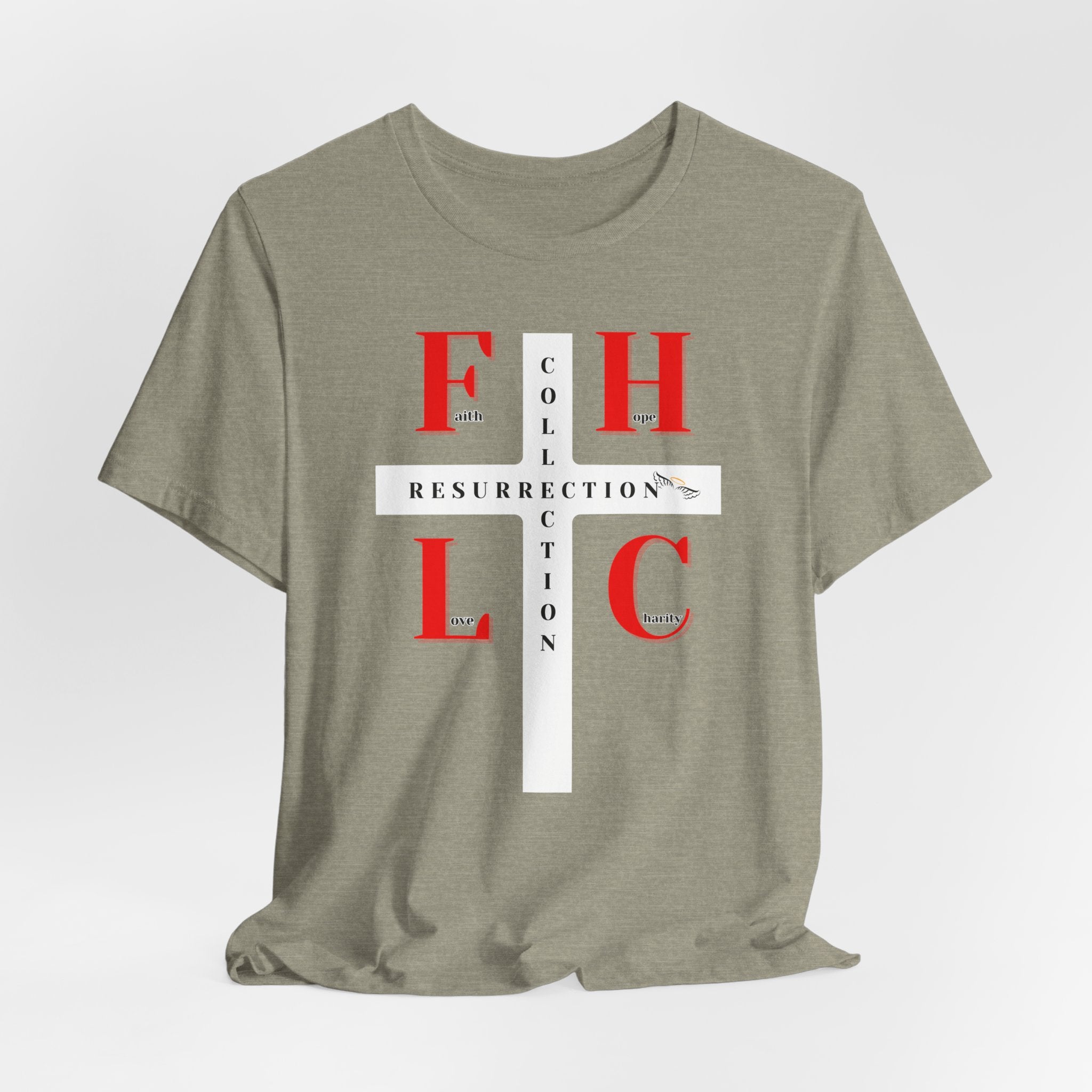 Resurrection Collection Graphic Tee – Faith Hope Love Shirt