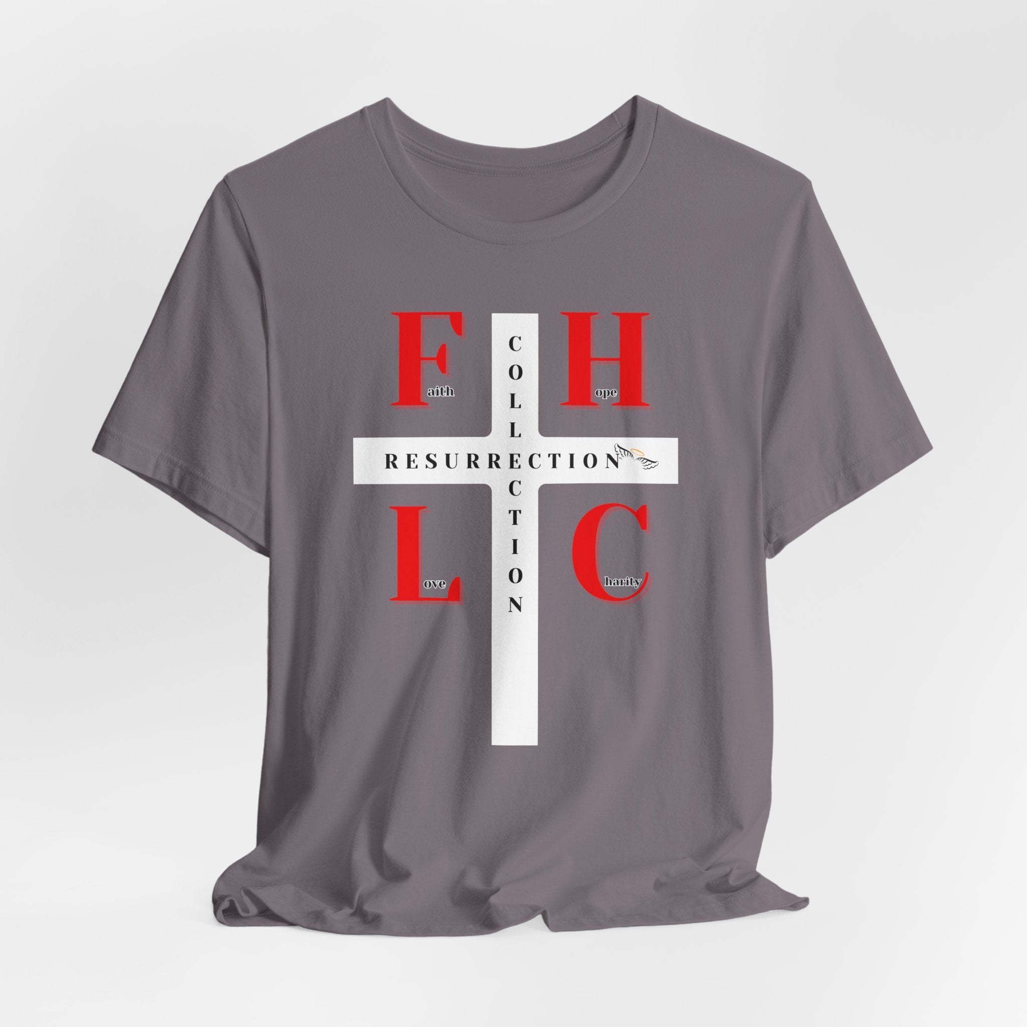 Resurrection Collection Graphic Tee – Faith Hope Love Shirt