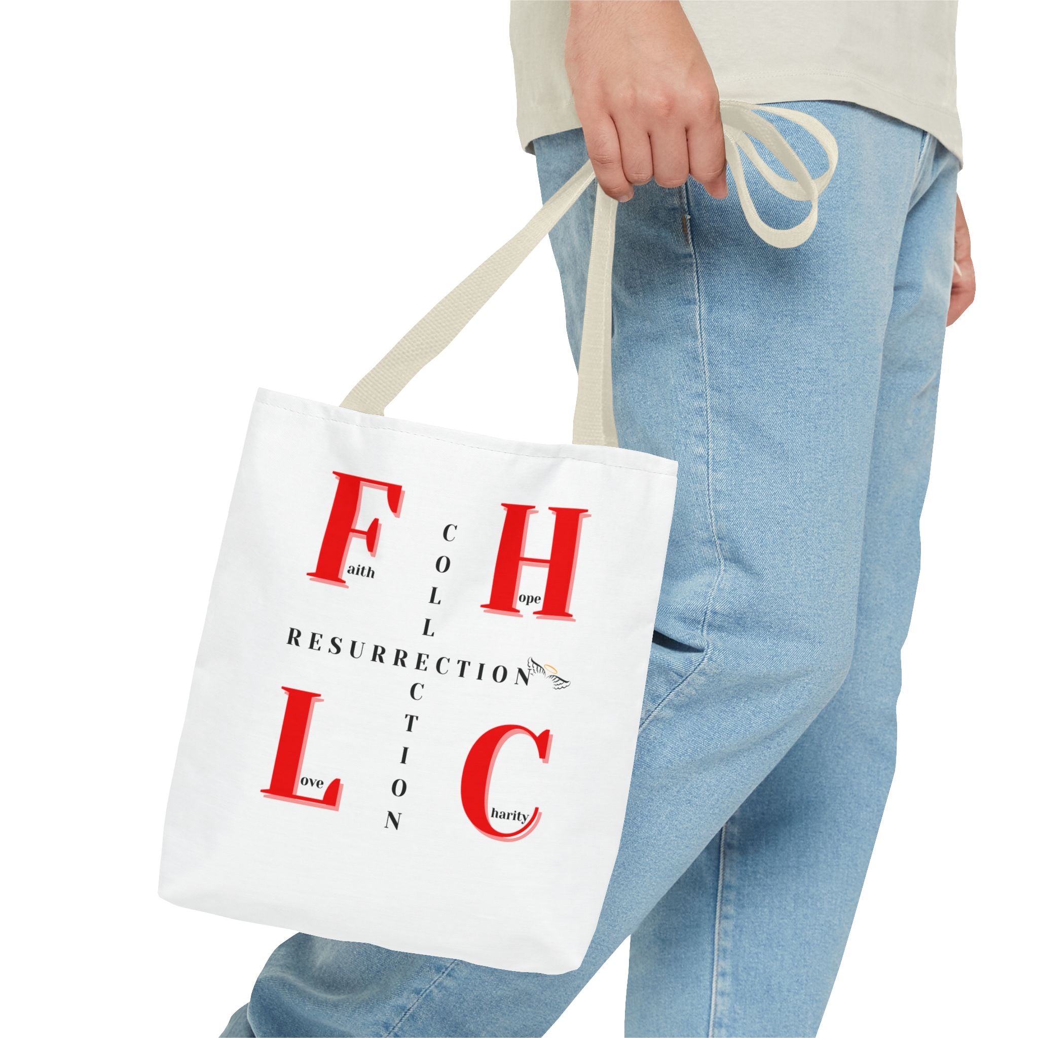 Resurrection Collection Tote Bag — Faith & Hope Graphic Tote