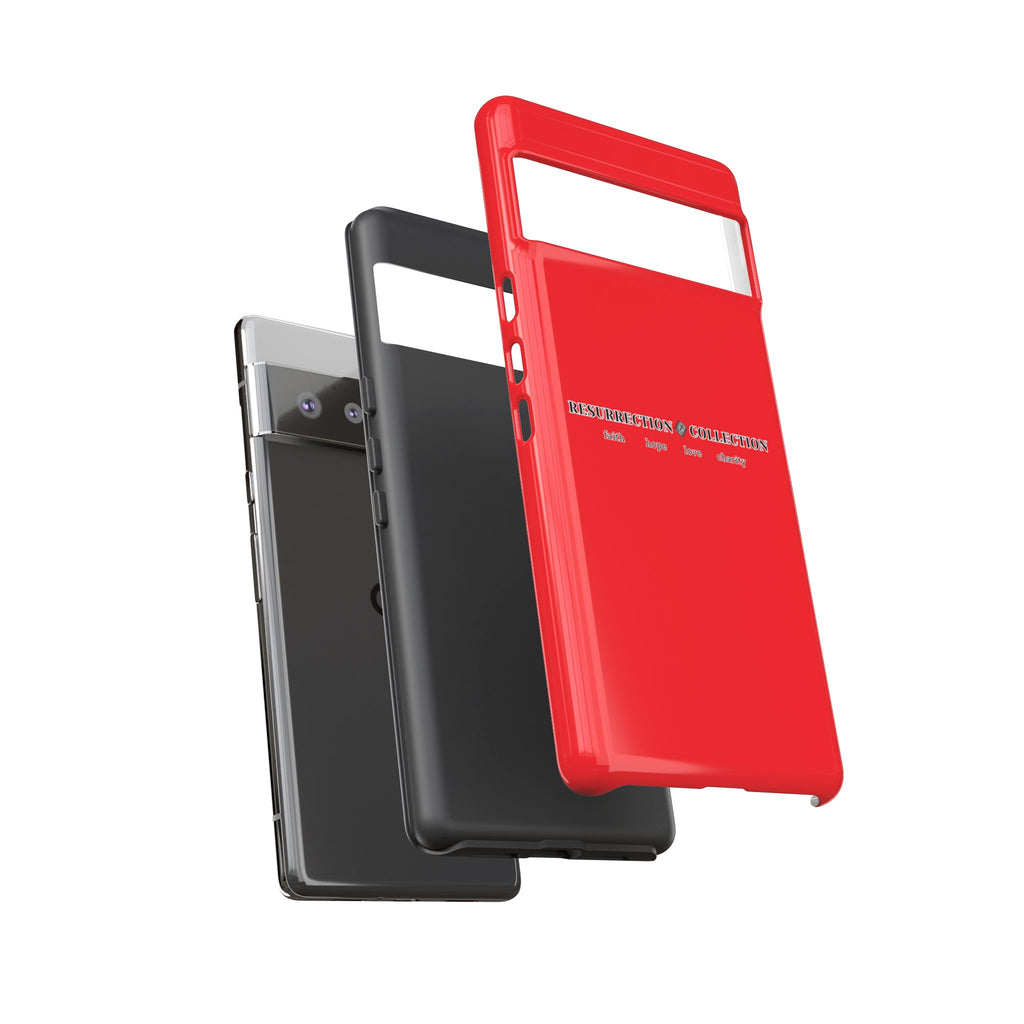 Resurrection Collection Red Tough Phone Case — Bold Religious Faith Design
