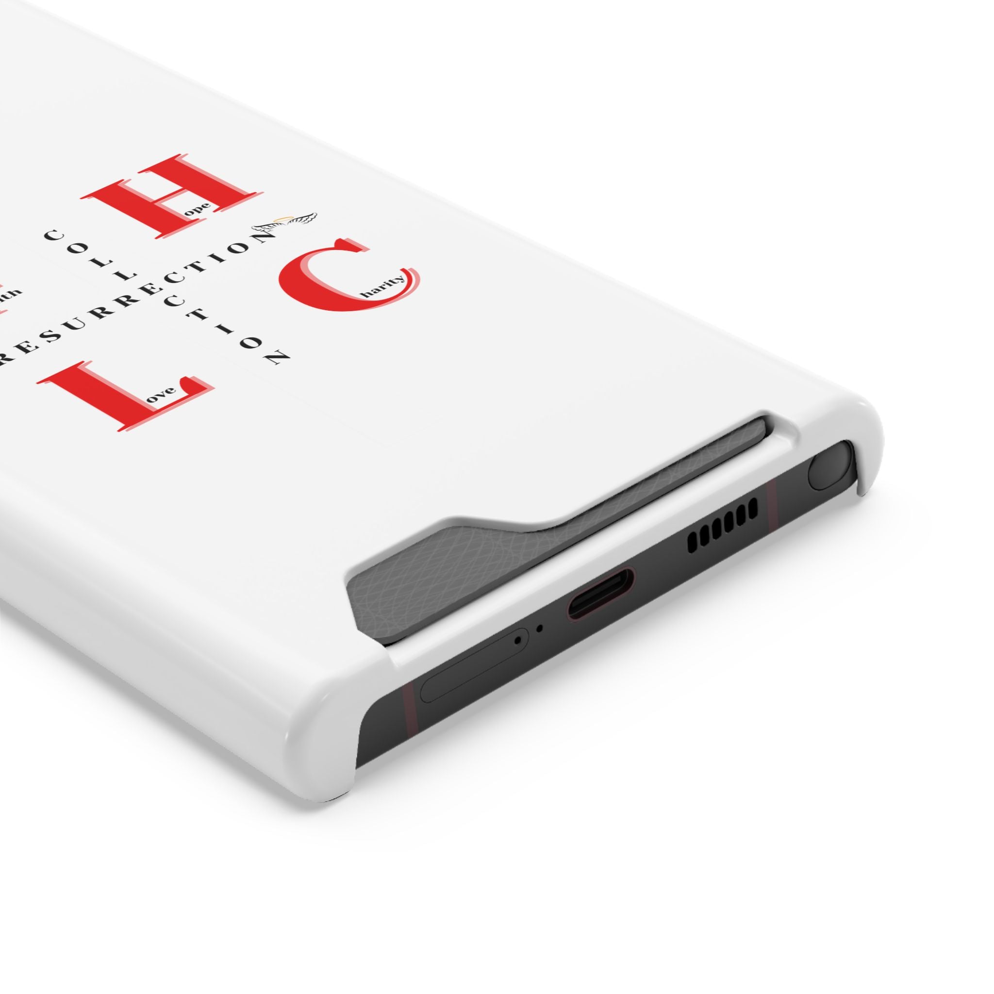 Phone Case with Card Holder — 'FHLC Resurrection Collection' Minimalist Protective Wallet Case