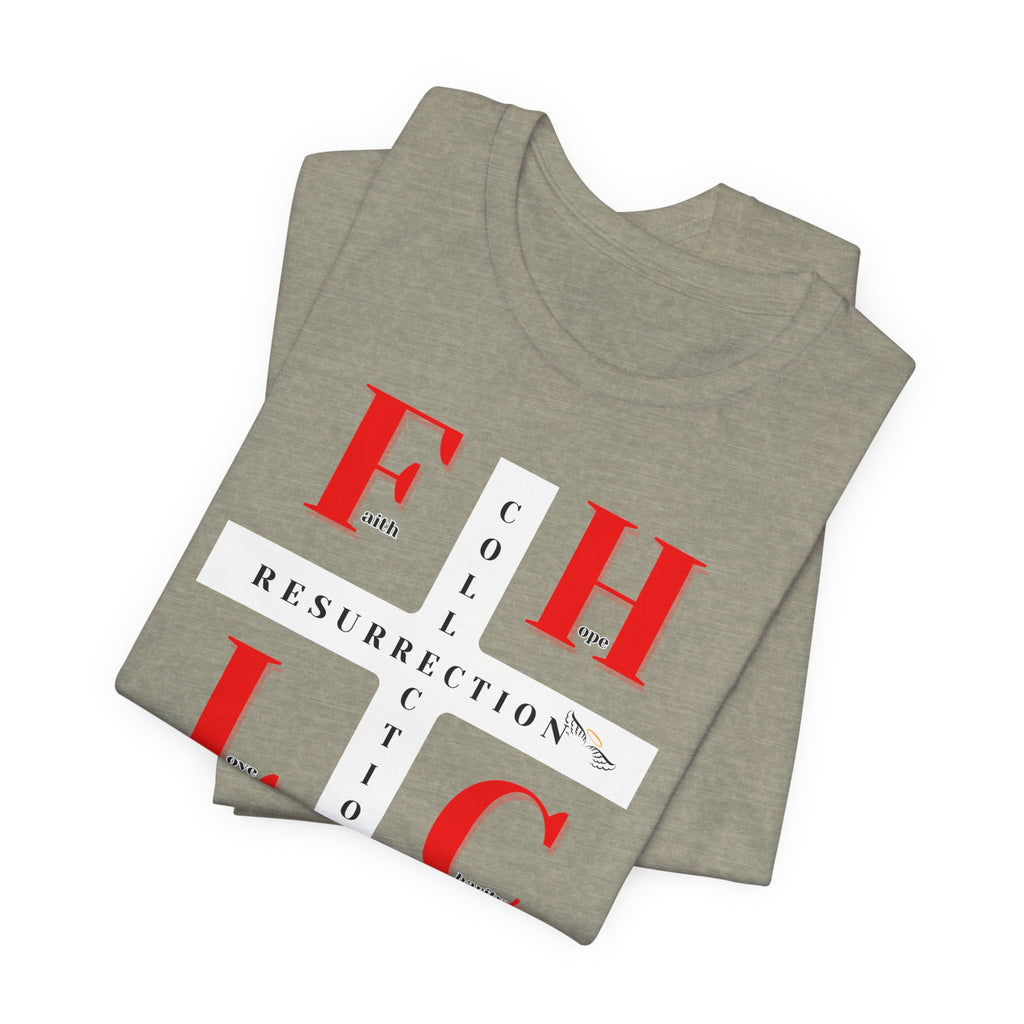 Resurrection Collection Graphic Tee – Faith Hope Love Shirt