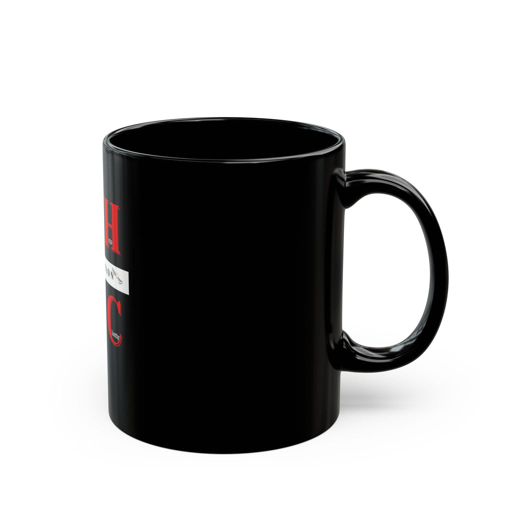 Resurrection Collection Cross Black Mug – Faith-Inspired Coffee Cup (11oz/15oz)