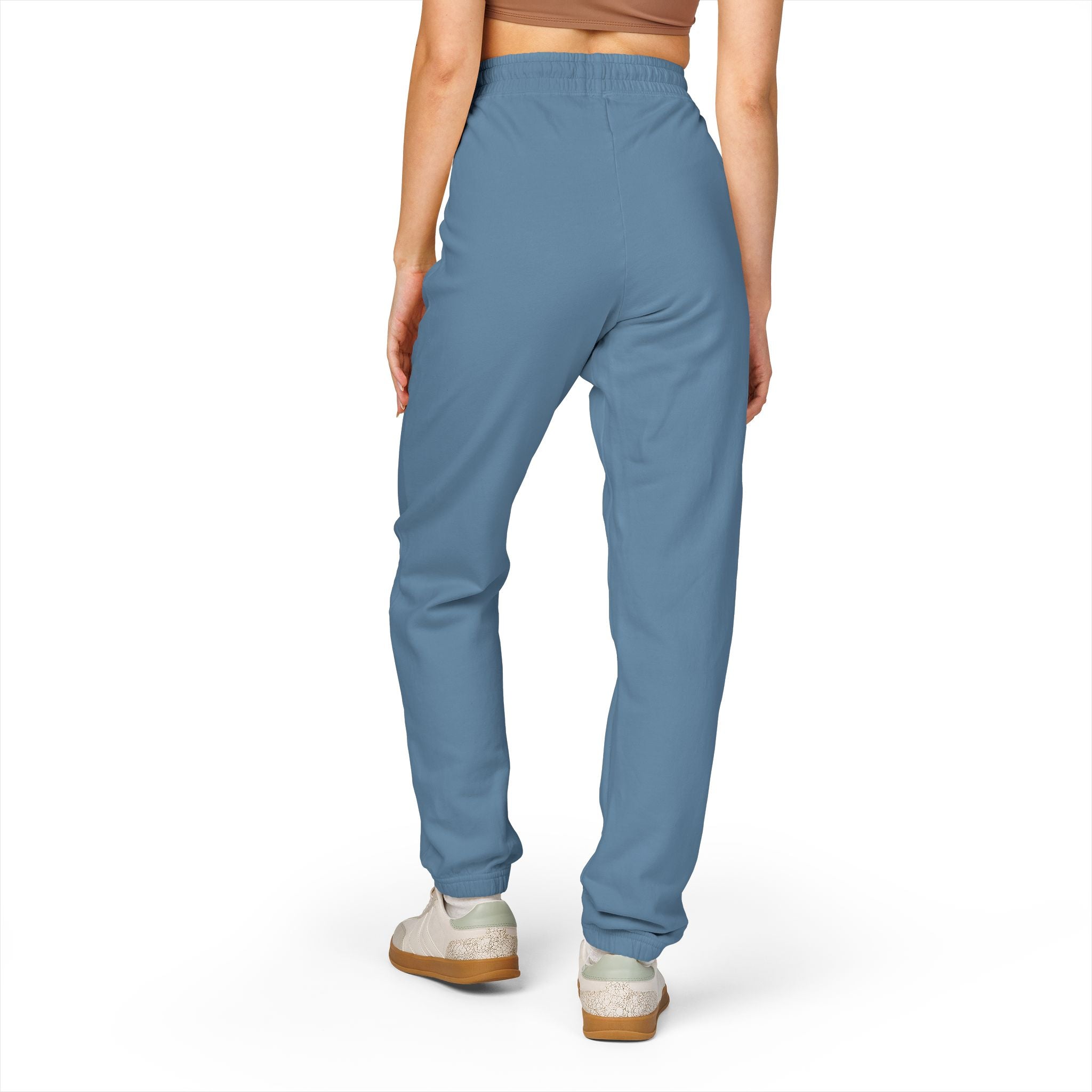 Cross & Roses Sweatpants — Religious Graphic Fleece Joggers