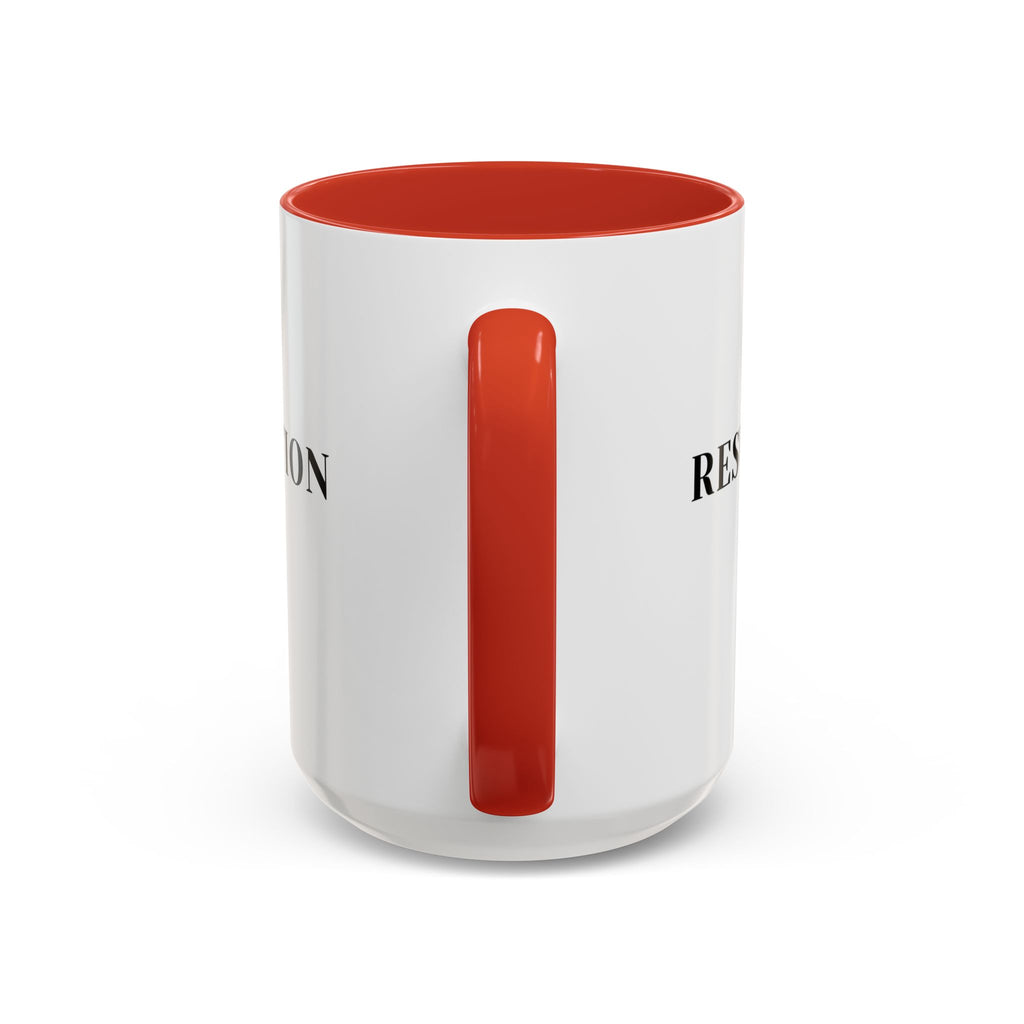 Faith Collection Accent Coffee Mug — Hope, Love, Charity Black-Trim Ceramic Mug