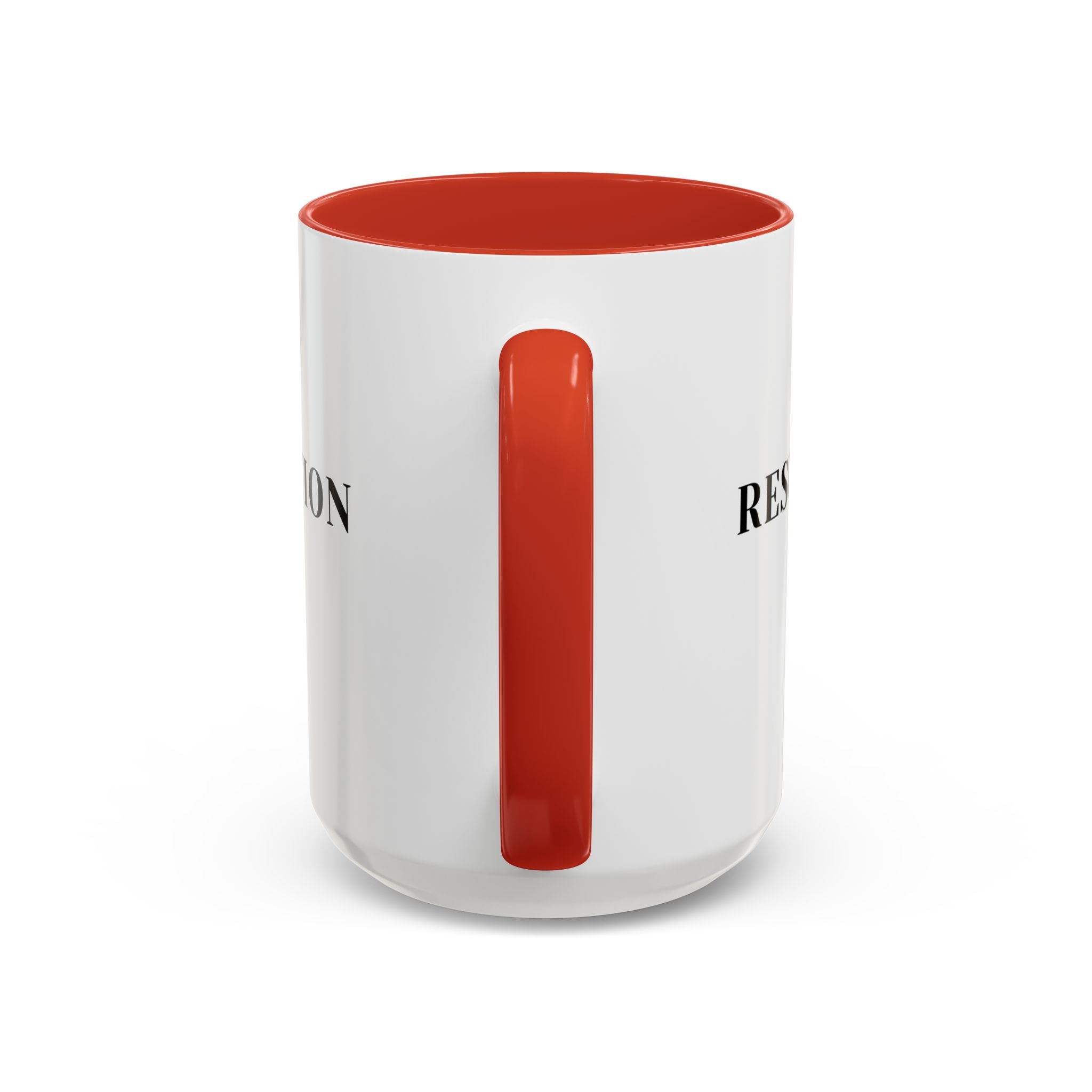 Faith Collection Accent Coffee Mug — Hope, Love, Charity Black-Trim Ceramic Mug