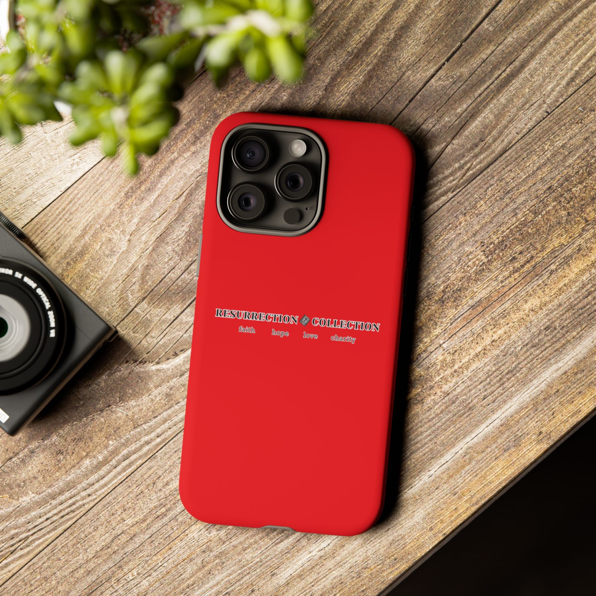 Resurrection Collection Red Tough Phone Case — Bold Religious Faith Design