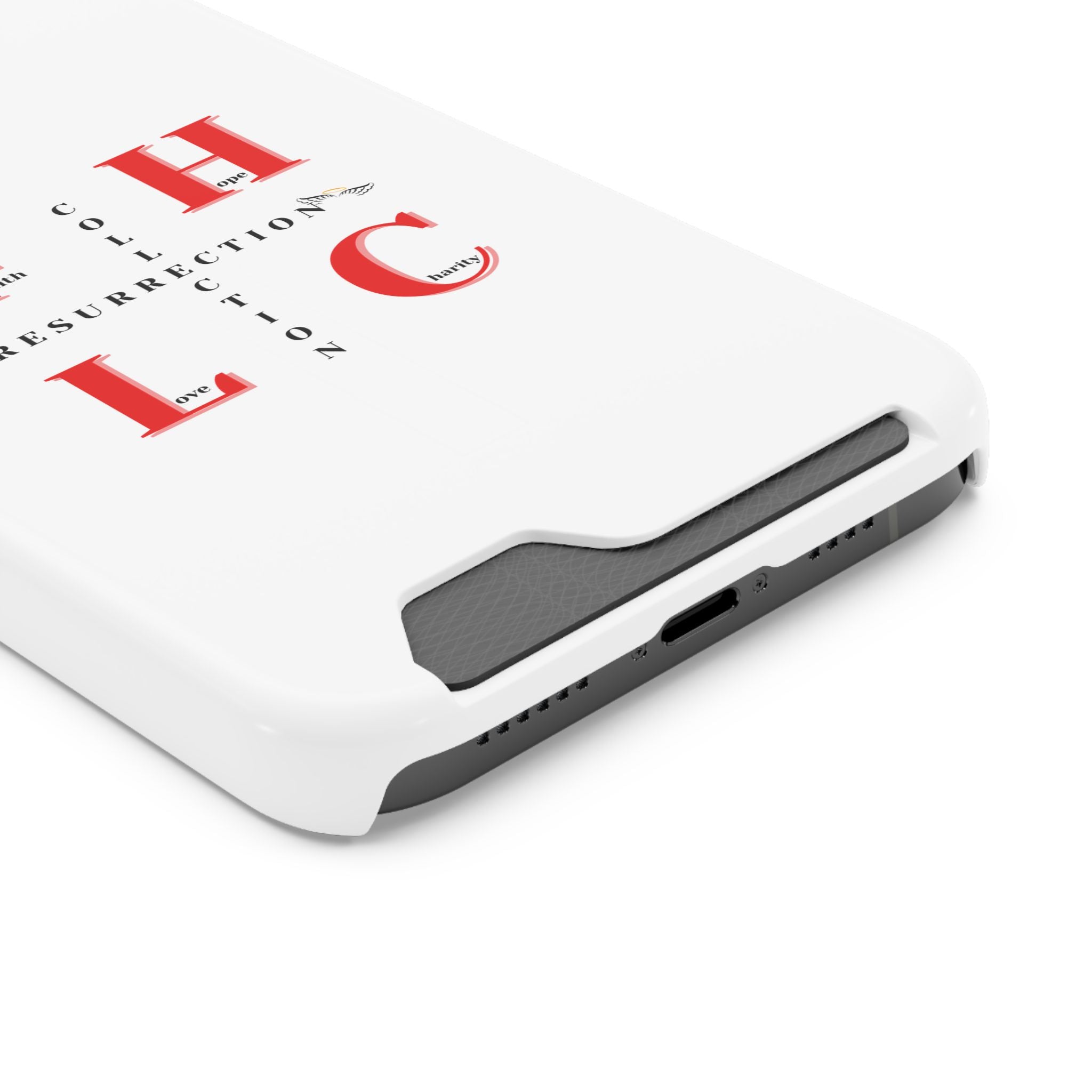 Phone Case with Card Holder — 'FHLC Resurrection Collection' Minimalist Protective Wallet Case