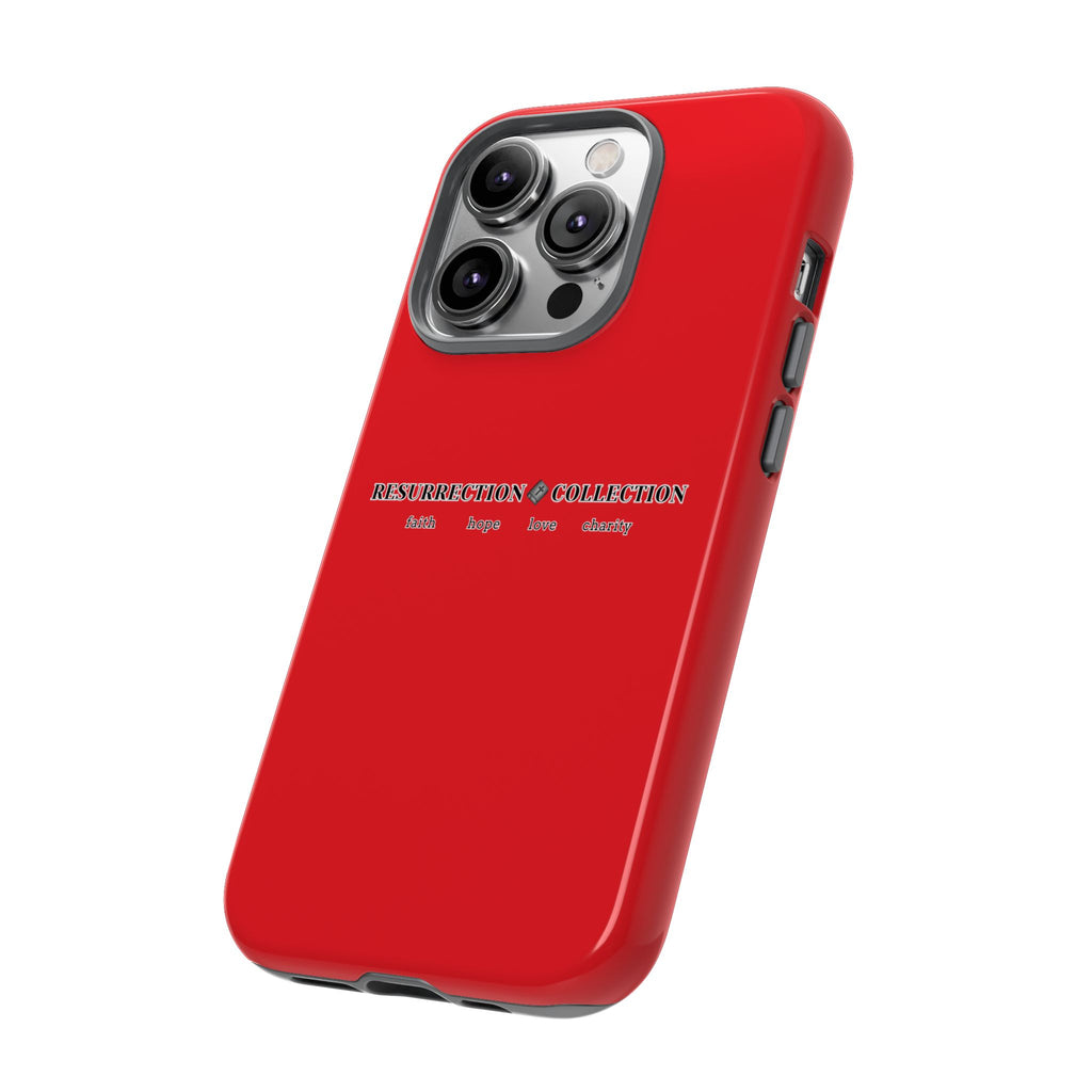 Resurrection Collection Red Tough Phone Case — Bold Religious Faith Design
