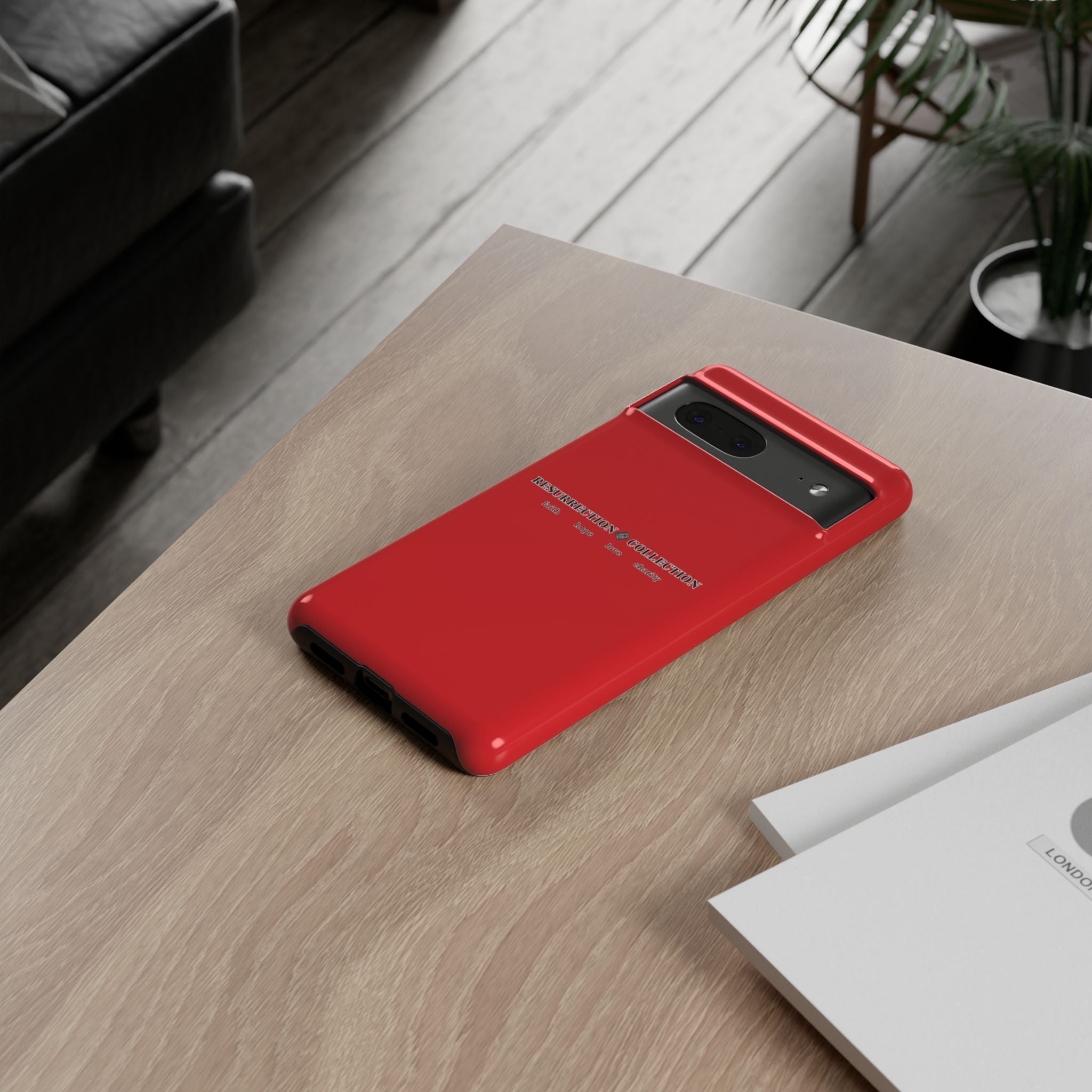 Resurrection Collection Red Tough Phone Case — Bold Religious Faith Design