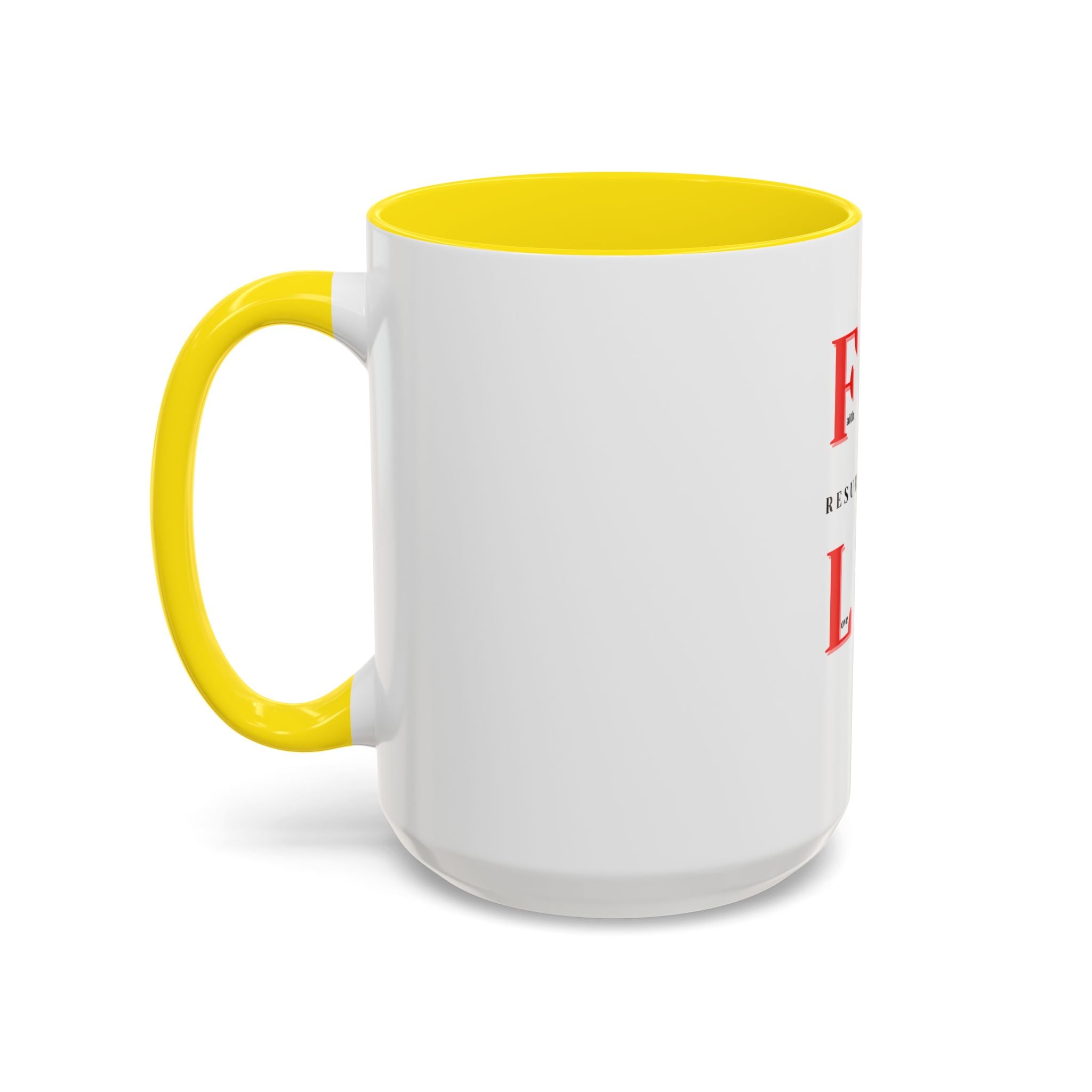 Resurrection Collection Accent Coffee Mug — Inspirational Christian Scripture Mug (11/15oz)