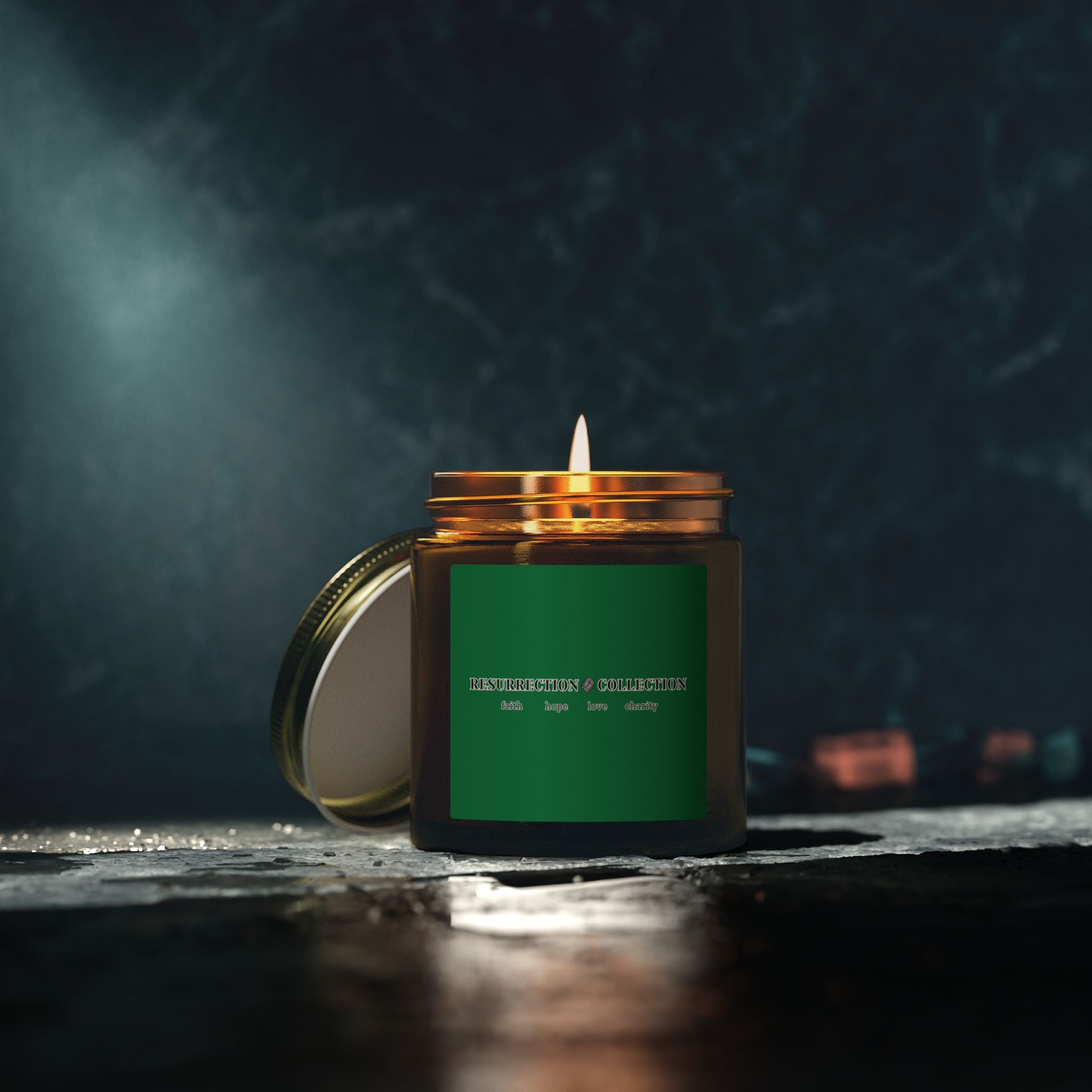 Coconut Apricot Scented Candle (4oz & 9oz) — Coconut Apricot Wax Jar — Resurrection Collection