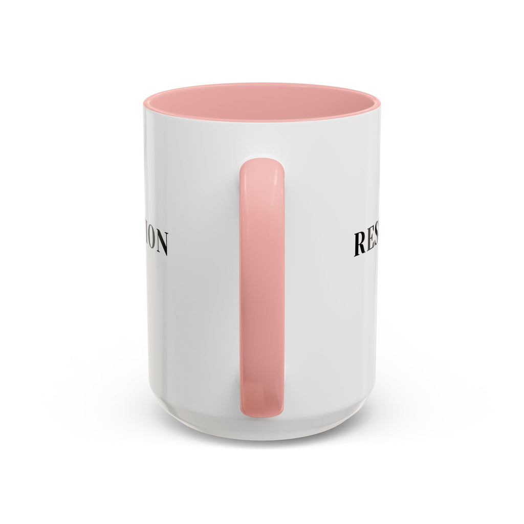 Faith Collection Accent Coffee Mug — Hope, Love, Charity Black-Trim Ceramic Mug