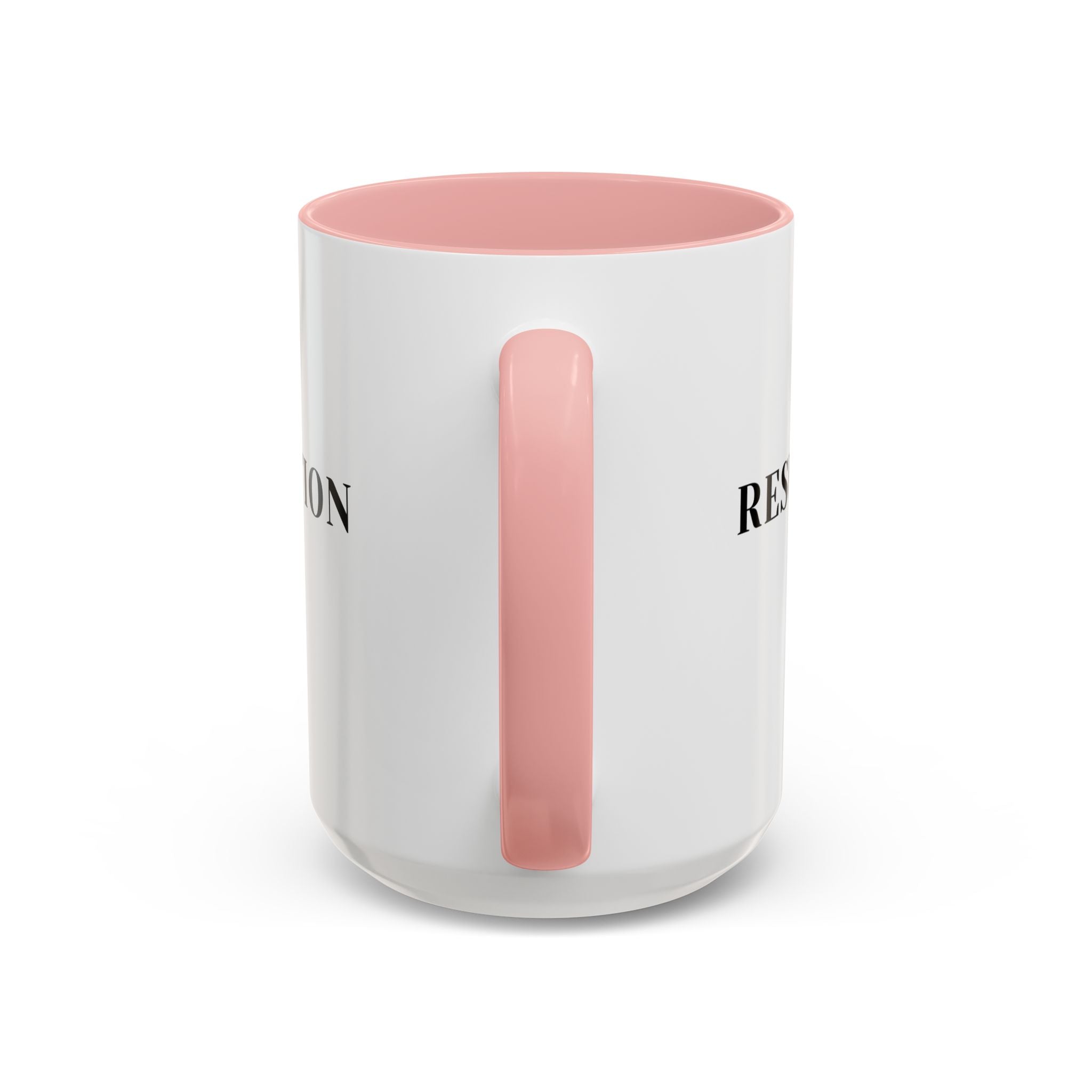 Faith Collection Accent Coffee Mug — Hope, Love, Charity Black-Trim Ceramic Mug
